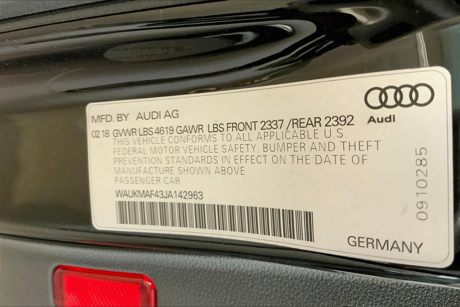A4 2.0 TFSI Premium