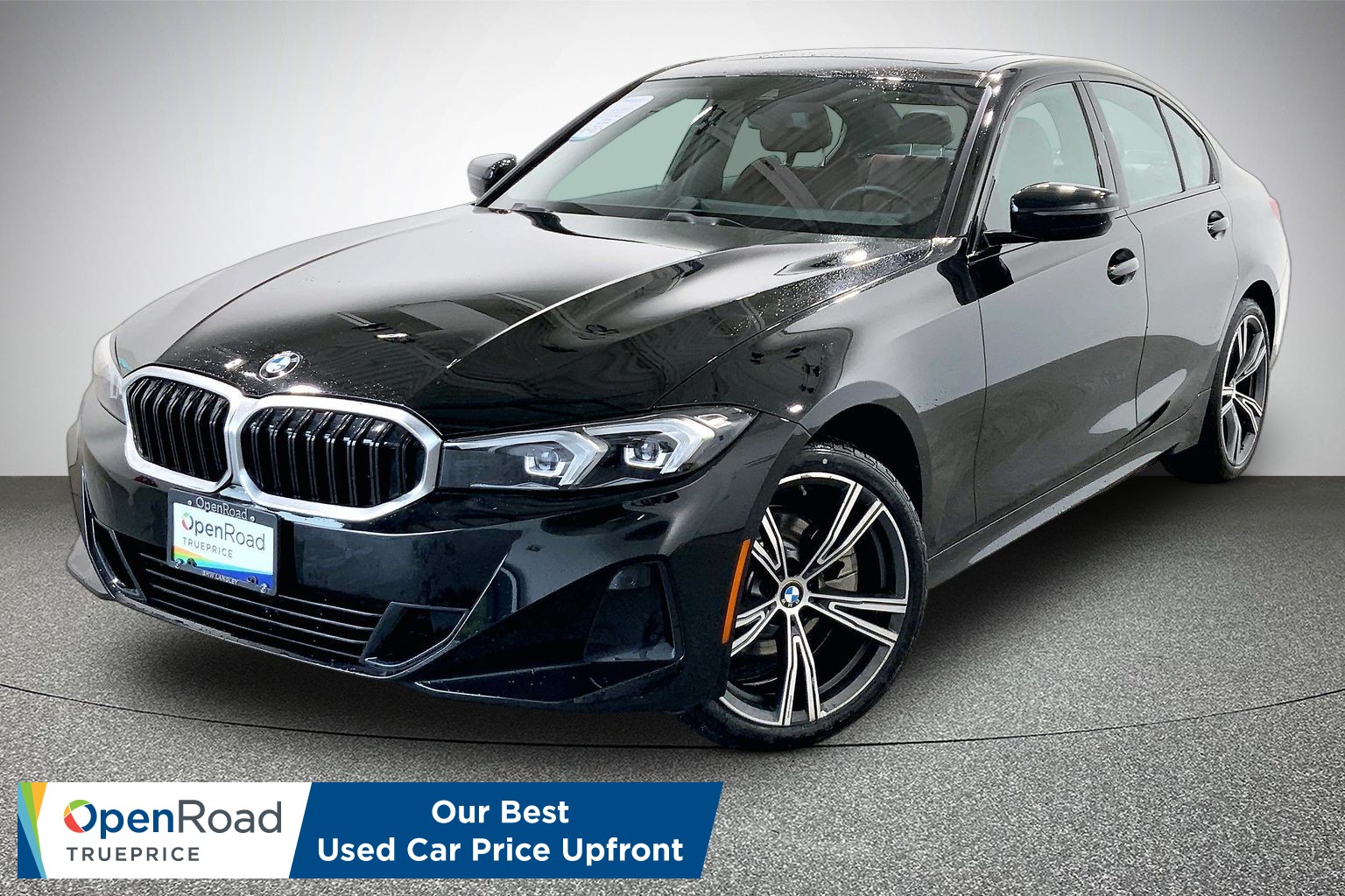 Jet Black Non-Metallic 2024 BMW 3 Series Sedan All-Wheel Drive Automatic