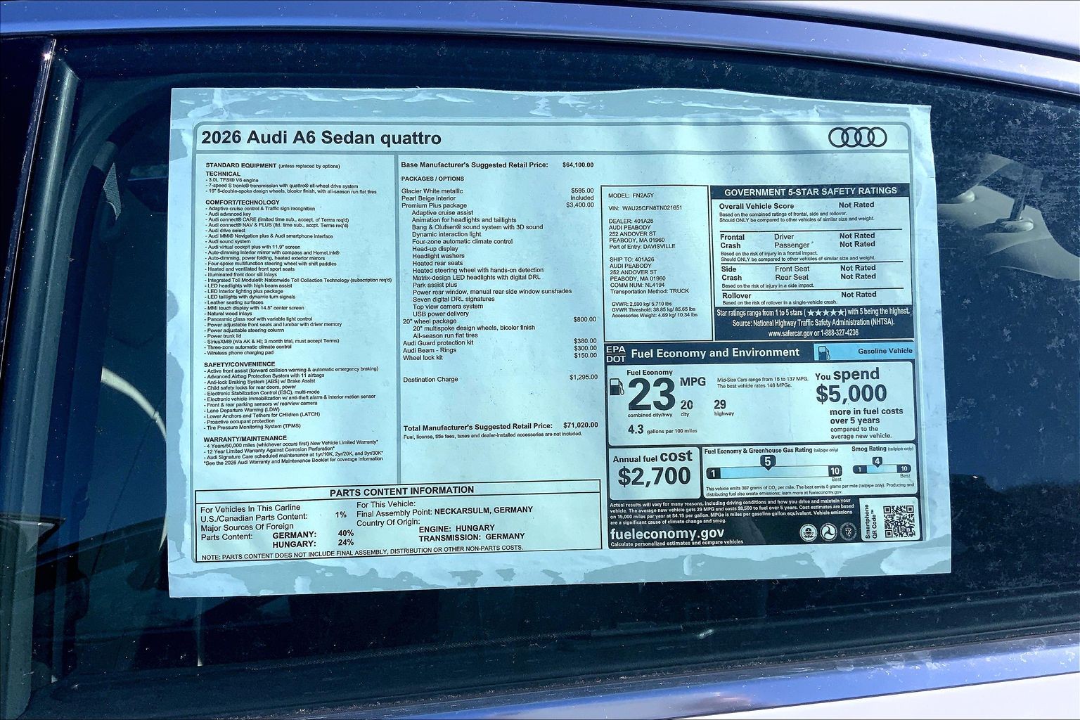 2026 Audi A6 Premium Plus - Photo 18