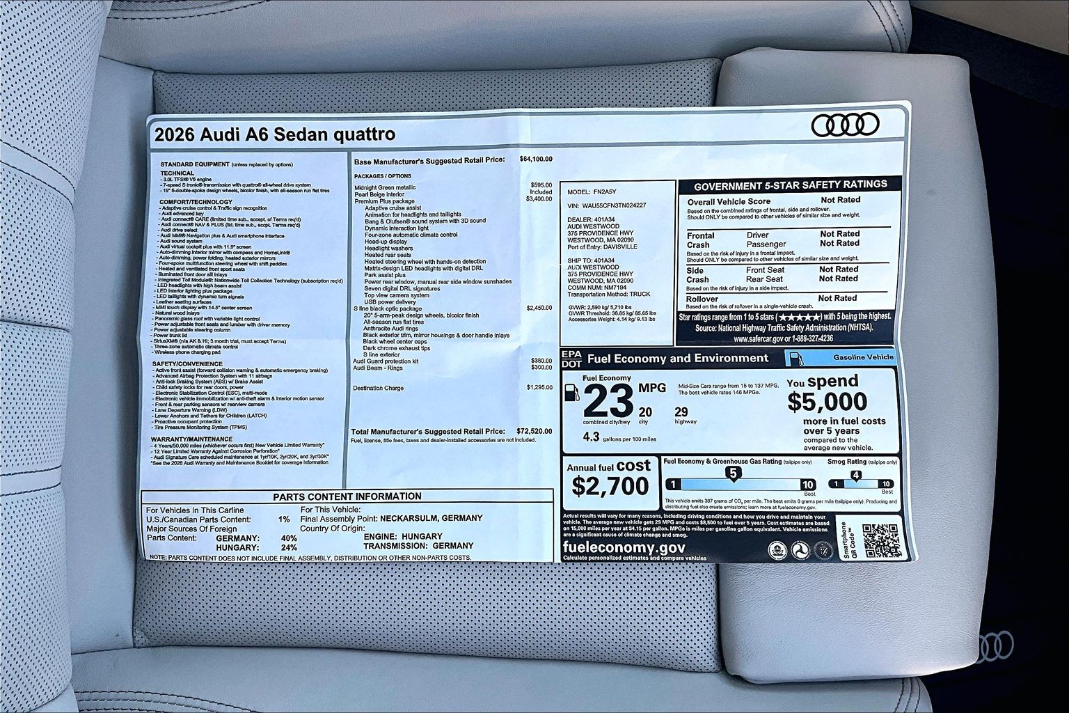 2026 Audi A6 Premium Plus - Photo 18