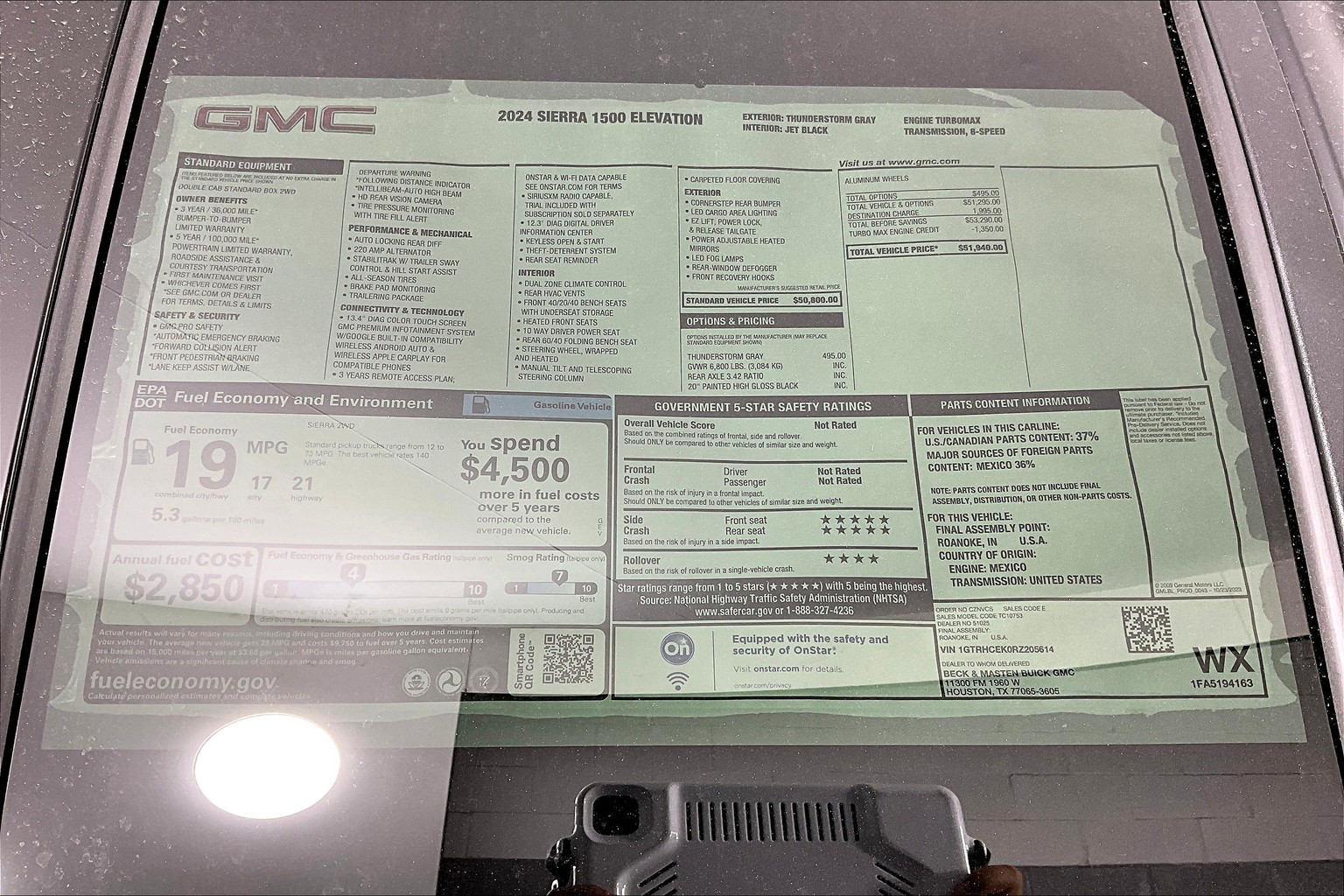 New 2024 GMC Sierra 1500 Elevation Double Cab in Houston #RZ205614