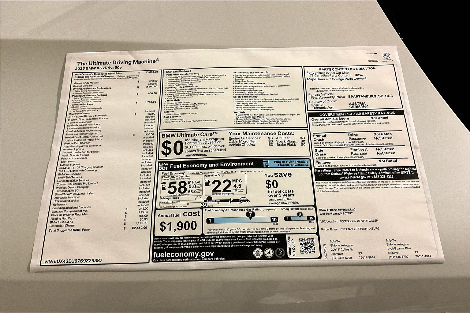 X5 Plug-In Hybrid xDrive50e