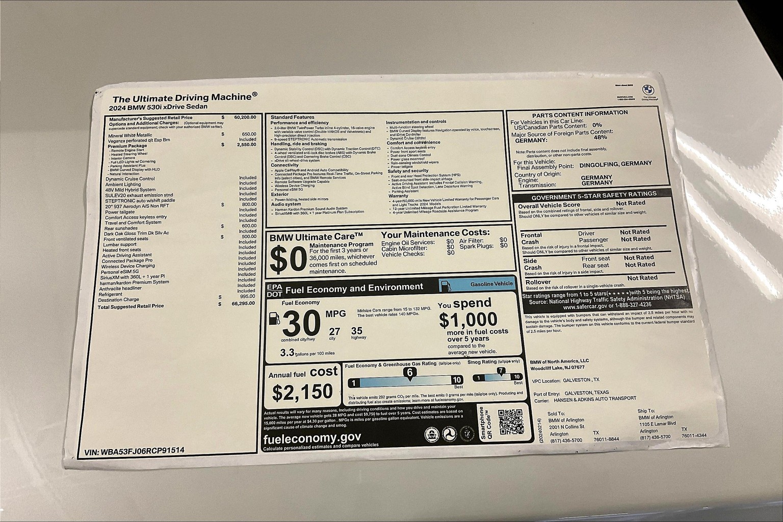 5 Series Sedan 530i xDrive