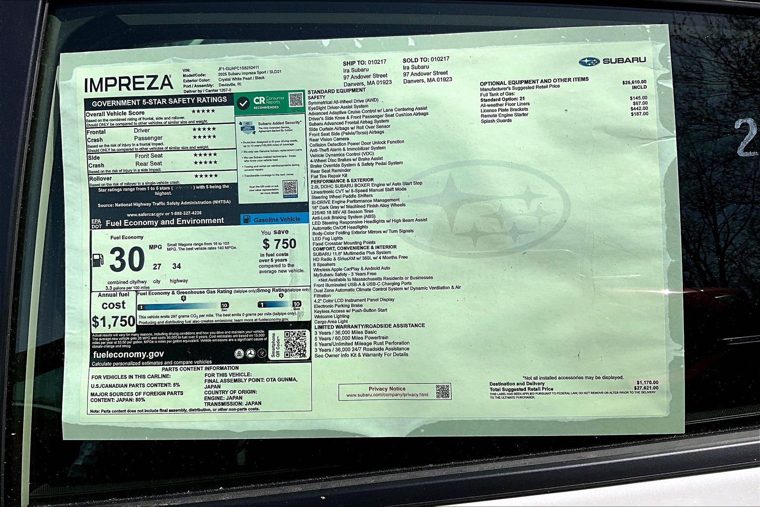 Impreza Hatchback Sport