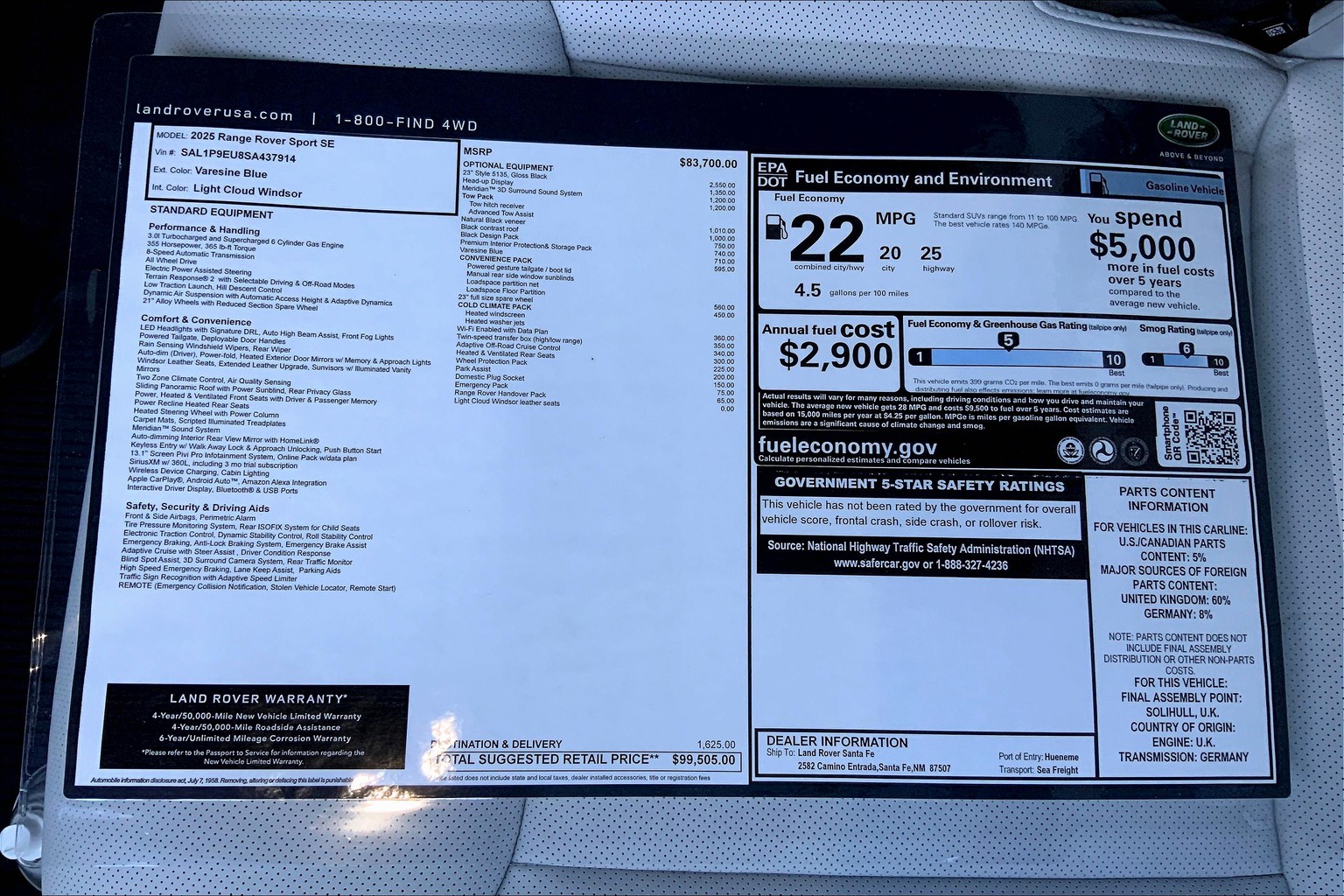 Range Rover Sport SE