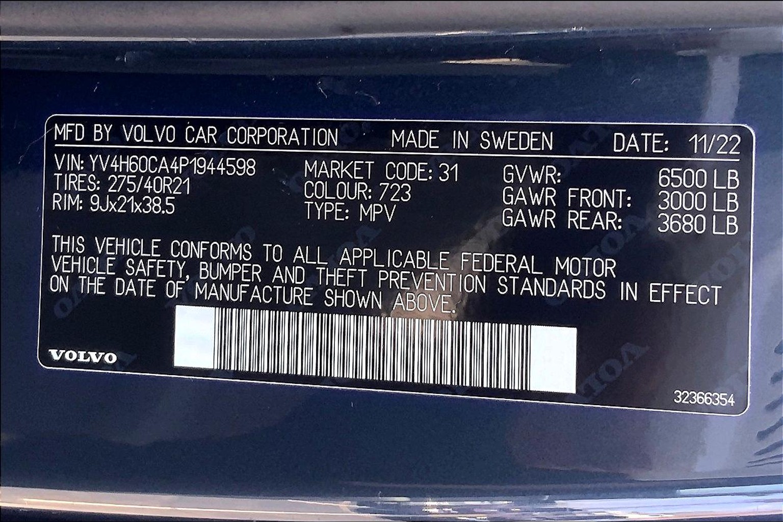 XC90 Plug-In Hybrid T8 Recharge Ultimate Bright Theme 7 Passenger