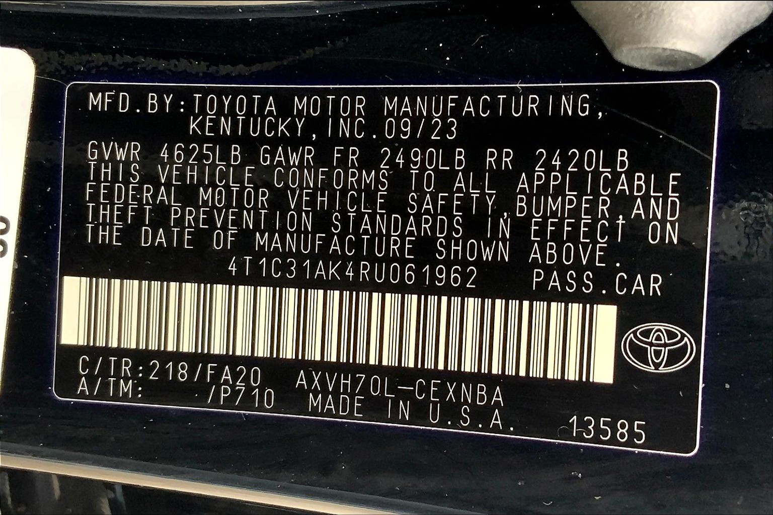 Camry Hybrid LE