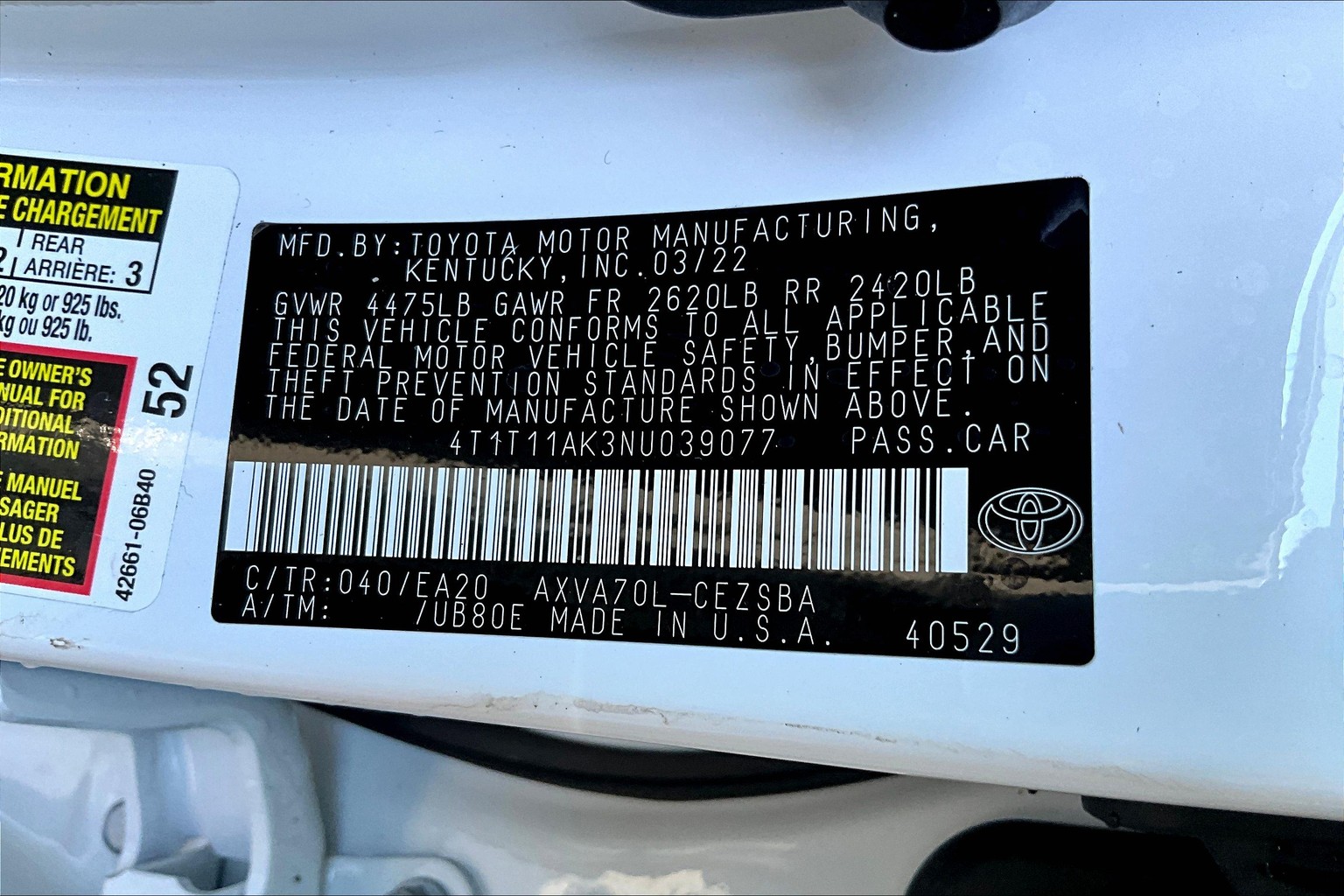 Camry SE
