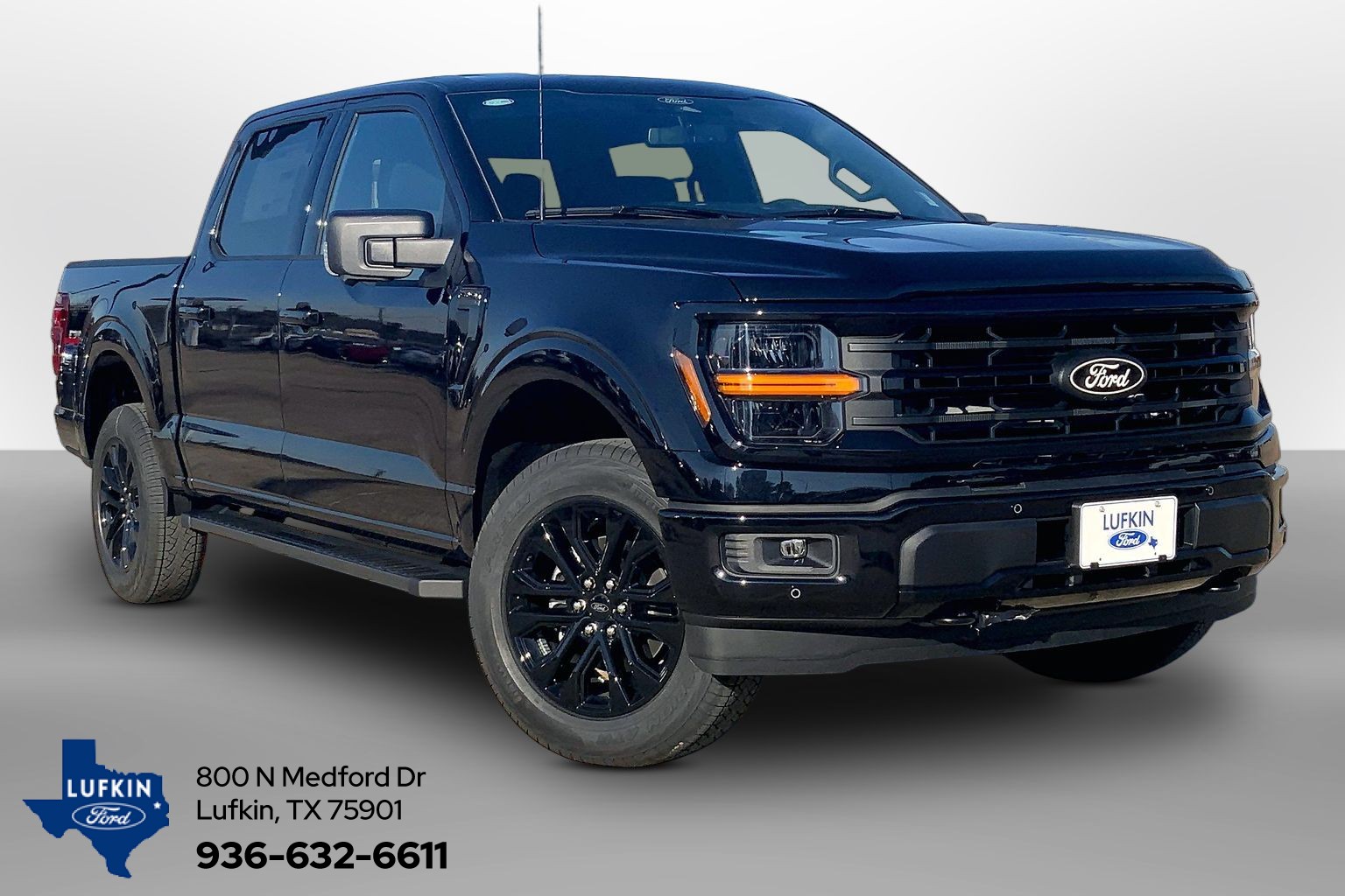 2026 Ford F-150 XLT Agate Black Metallic at Lufkin Ford