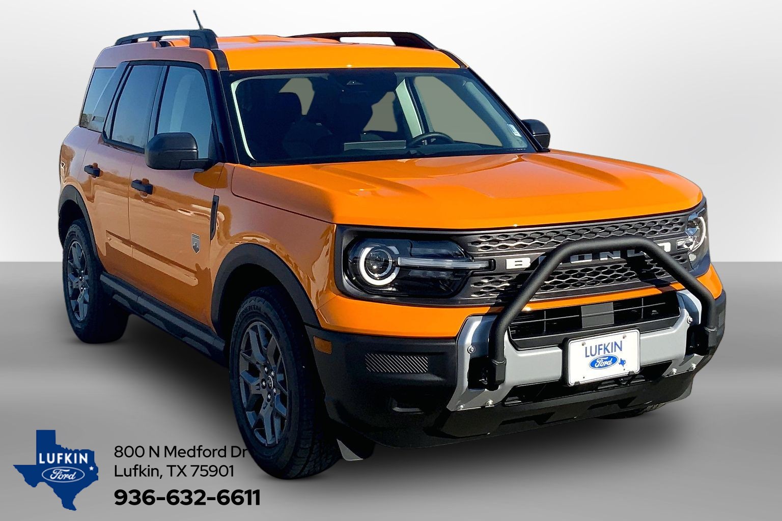 2026 Ford Bronco Sport Big Bend Orange Fury Metallic Tri-Coat at Lufkin Ford