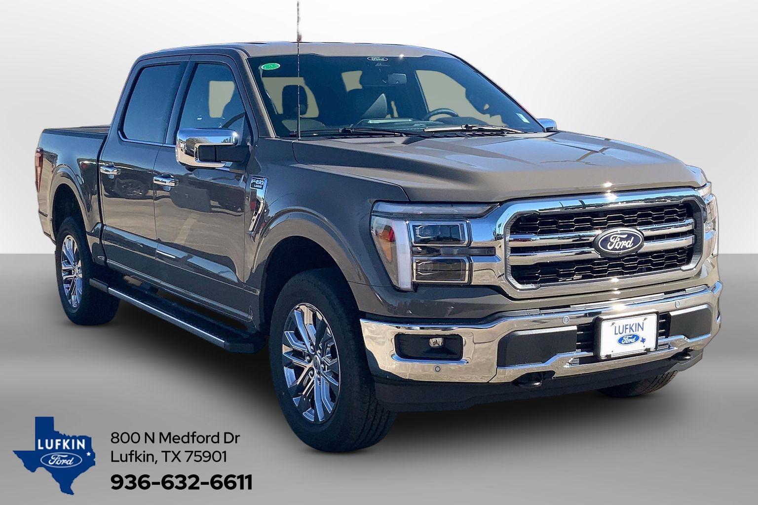 2026 Ford F-150 LARIAT Marsh Gray at Lufkin Ford