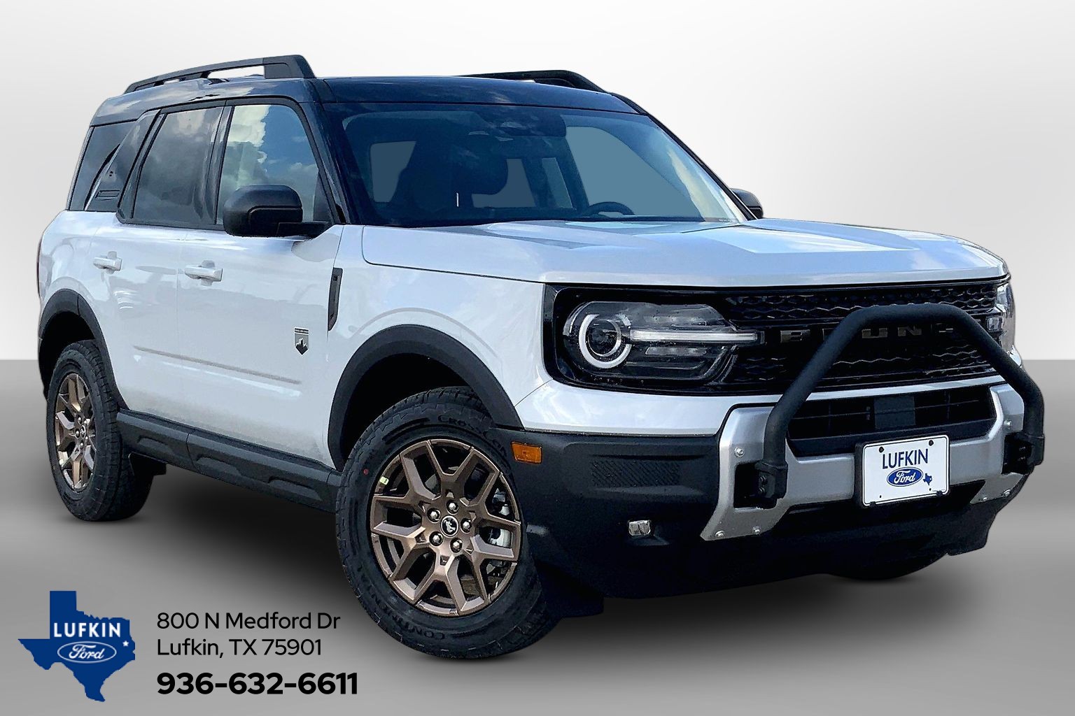2026 Ford Bronco Sport Big Bend Space White Metallic at Lufkin Ford