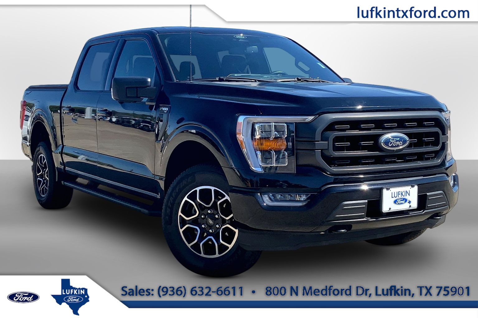 2022 Ford F-150 XLT BLACK at Lufkin Ford