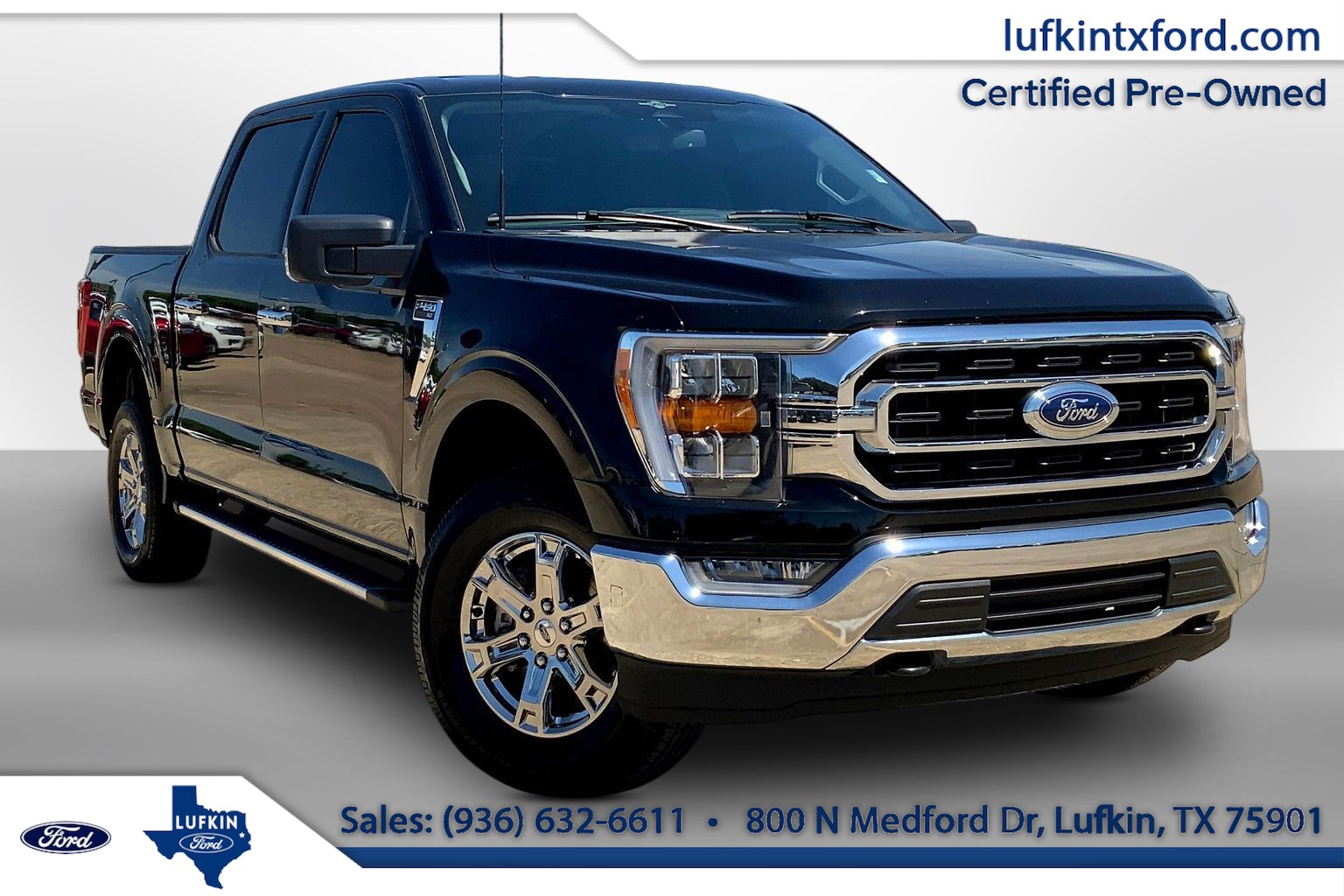 2023 Ford F-150 XLT BLACK at Lufkin Ford