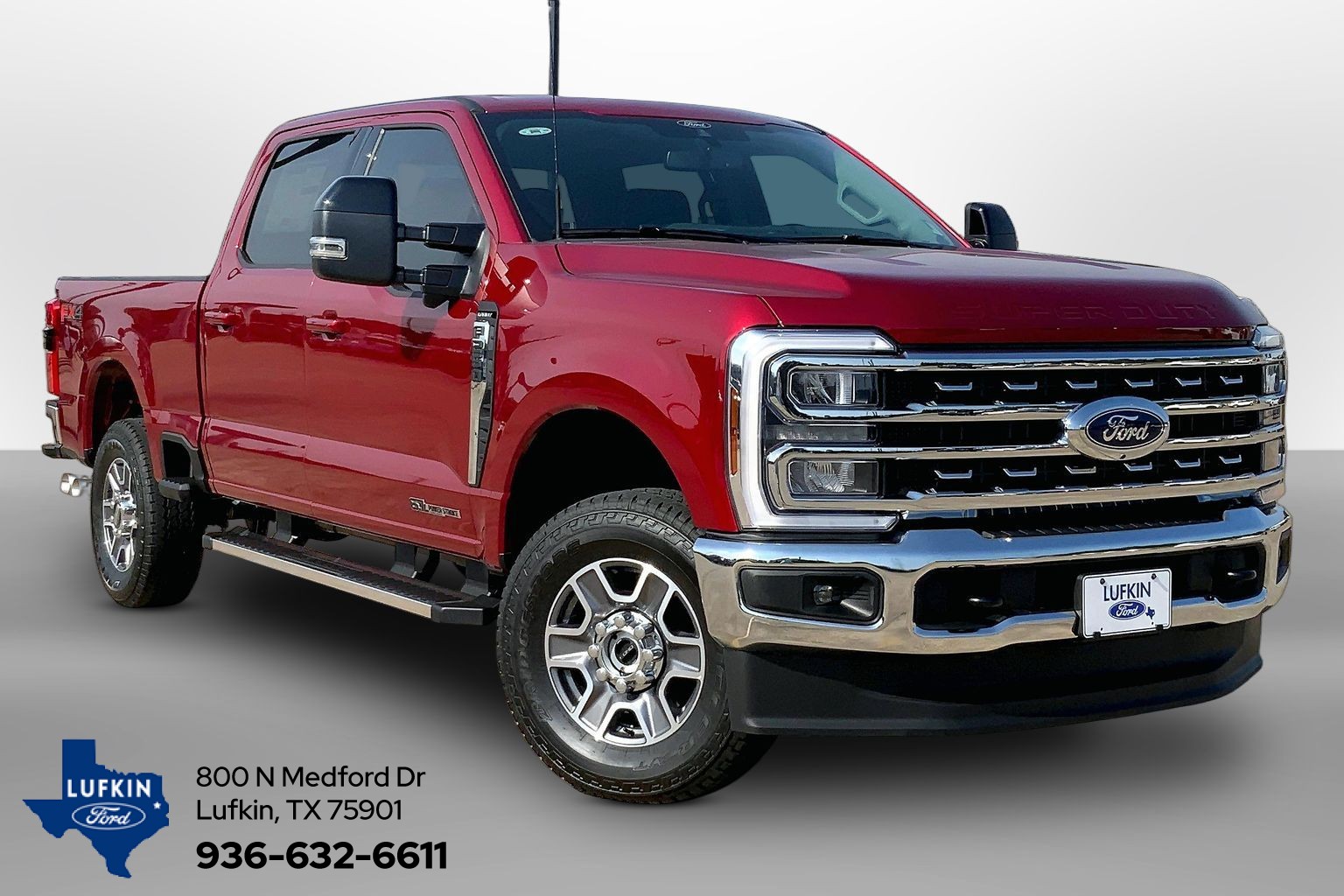 2026 Ford Super Duty F-250 SRW LARIAT Ruby Red Metallic Tinted Clearcoat at Lufkin Ford
