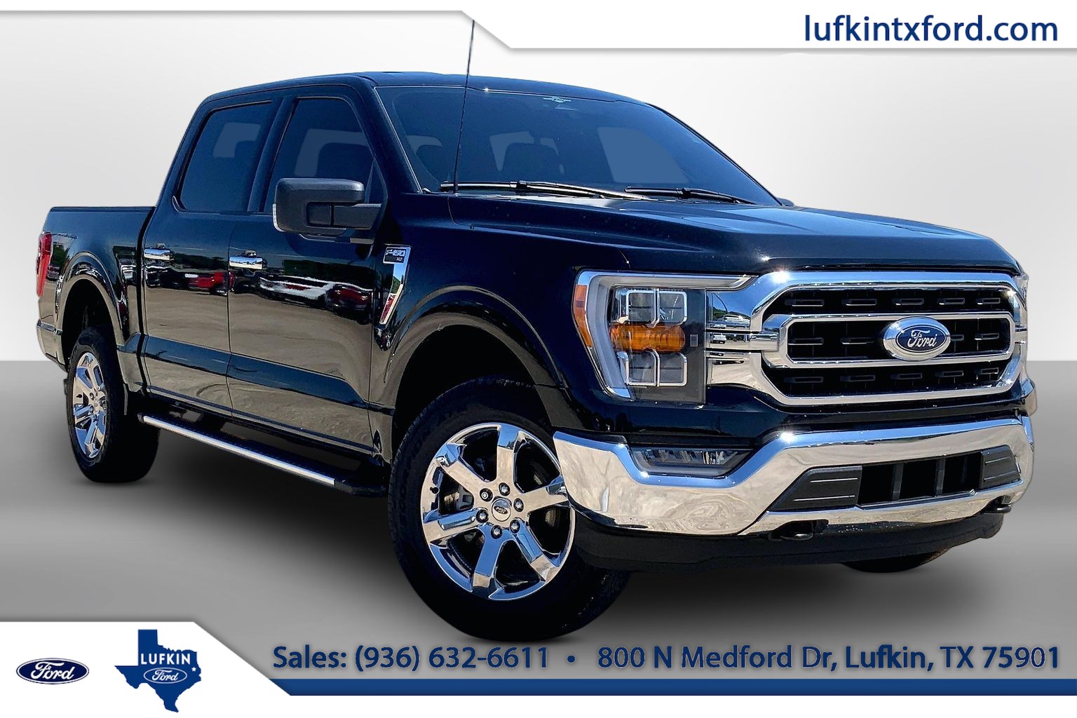 2023 Ford F-150 XLT BLACK at Lufkin Ford