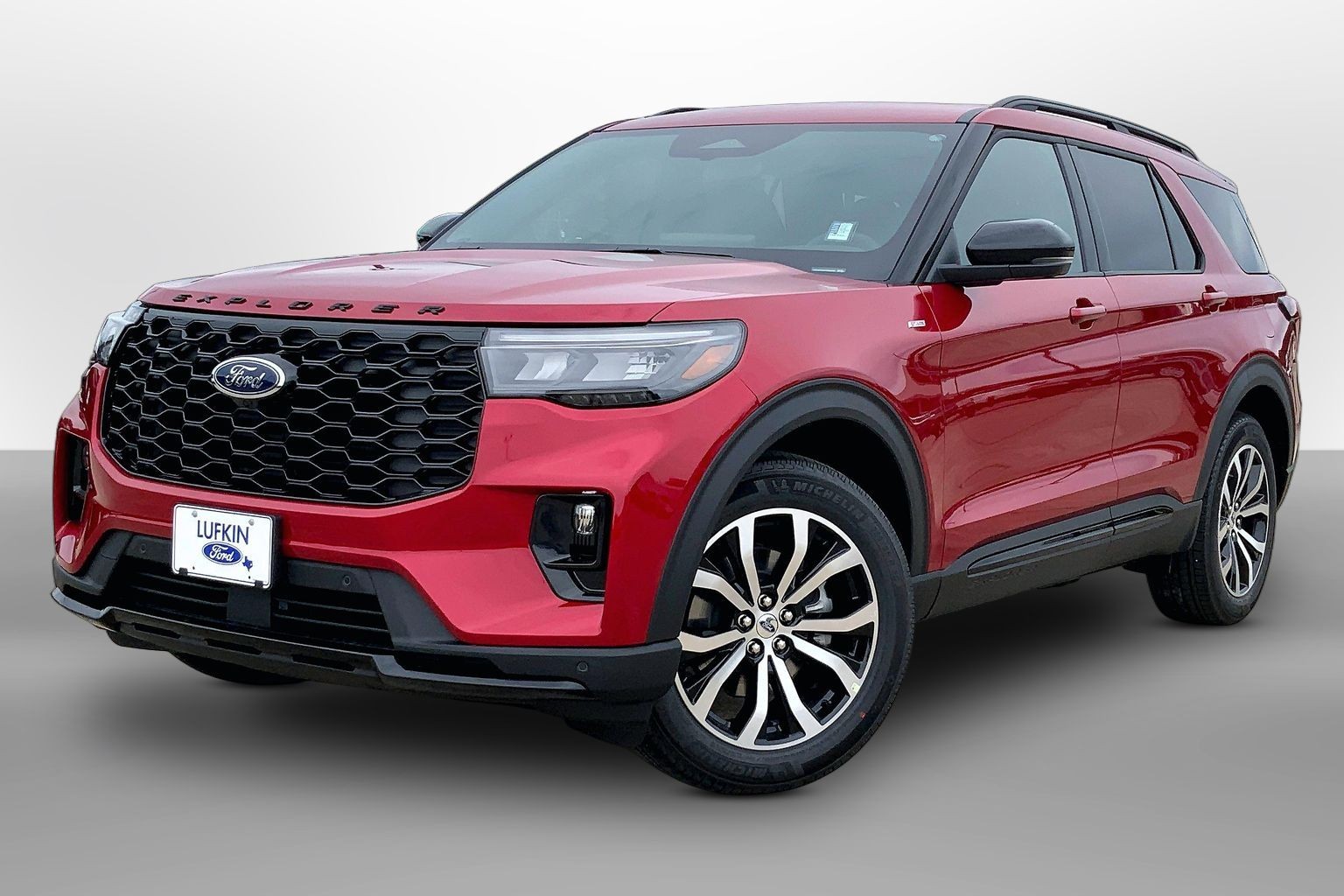 2026 Ford Explorer ST-Line Rapid Red Metallic Tinted Clearcoat at Lufkin Ford