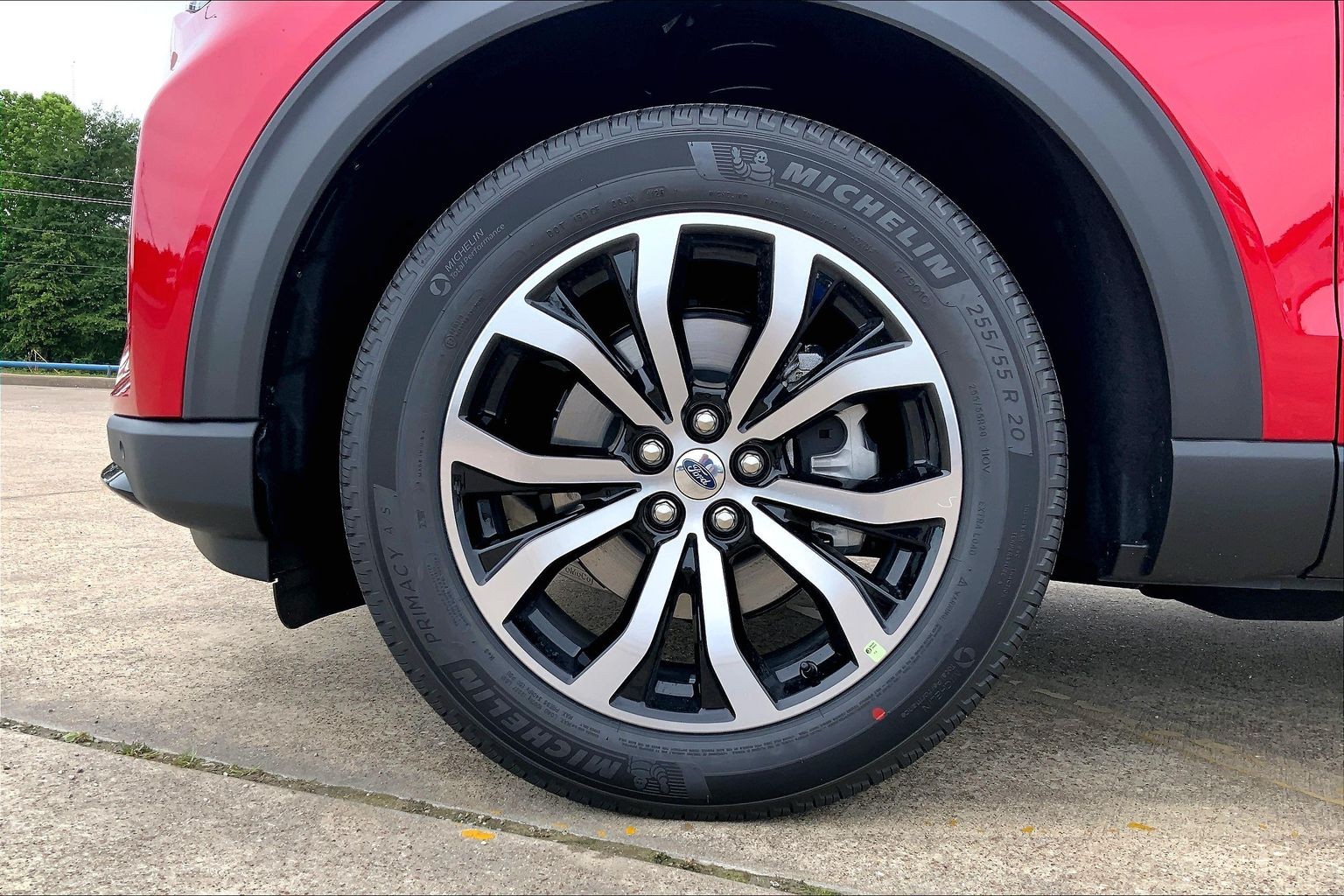 2026 Ford Explorer ST-Line Rapid Red Metallic Tinted Clearcoat at Lufkin Ford