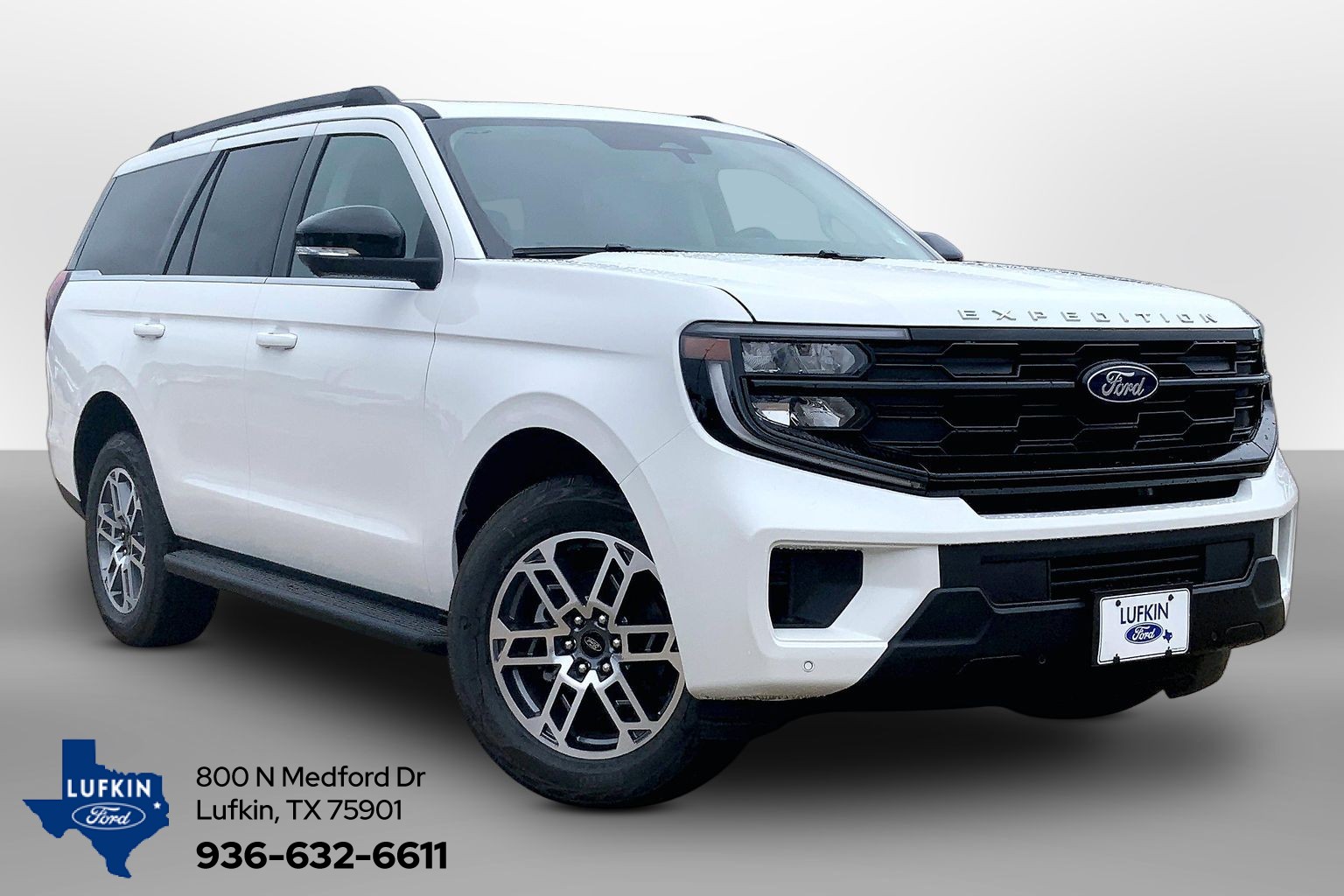2026 Ford Expedition Active Star White Metallic Tri-Coat at Lufkin Ford