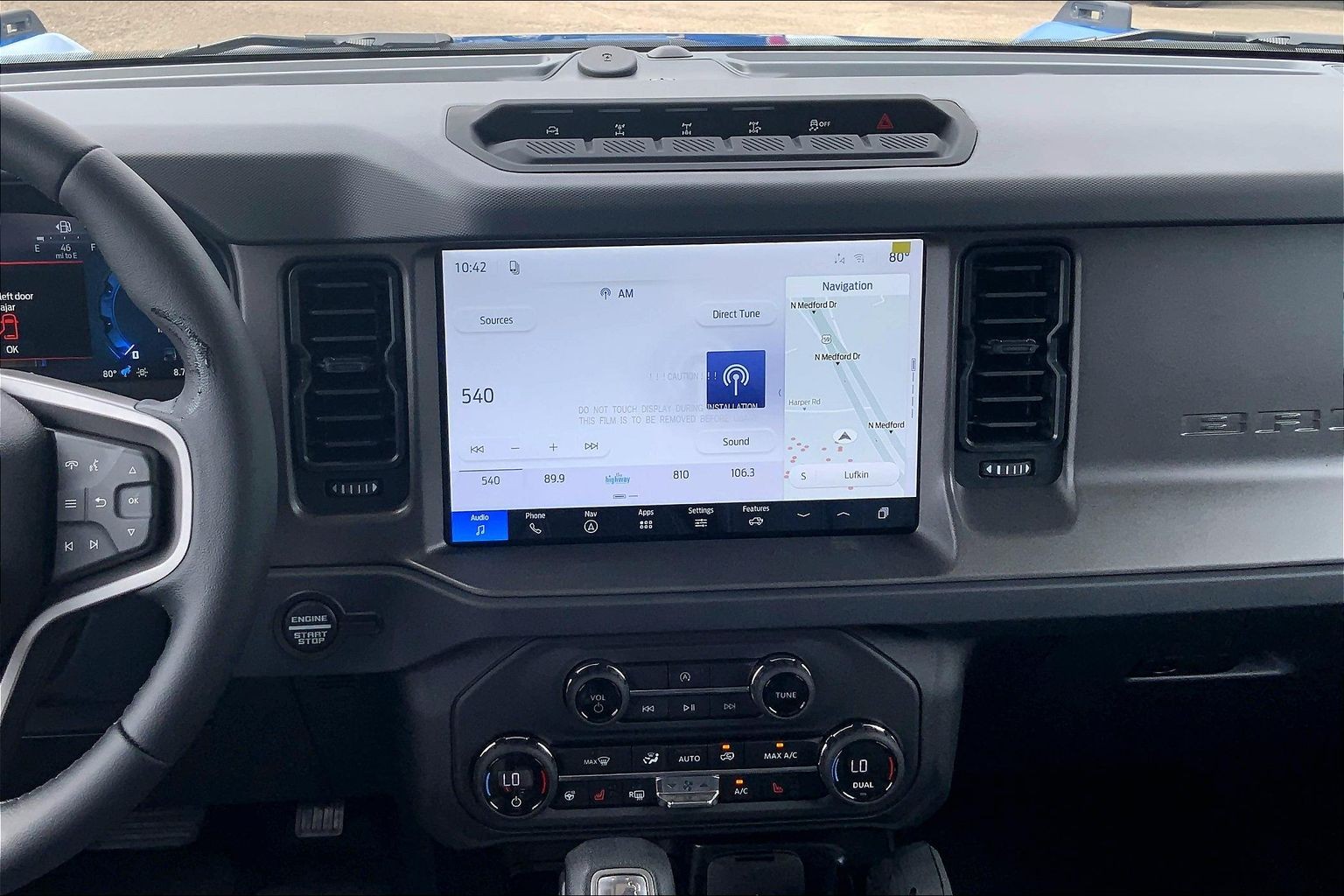 2026 Ford Bronco Badlands Velocity Blue Metallic at Lufkin Ford
