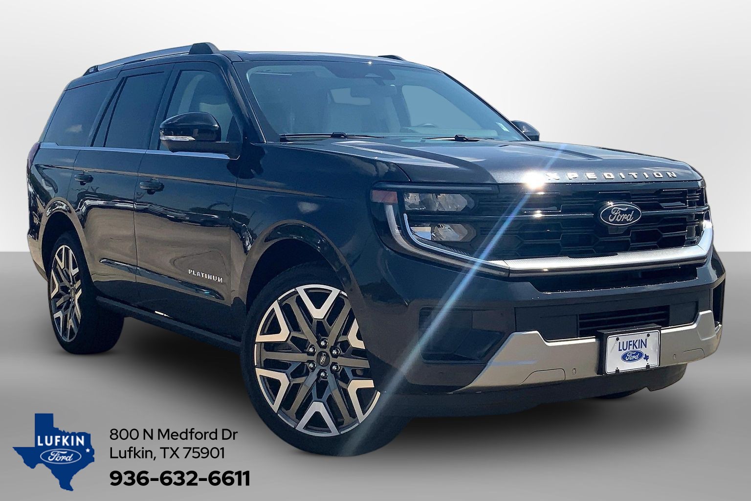 2026 Ford Expedition Platinum Dark Matter Gray at Lufkin Ford