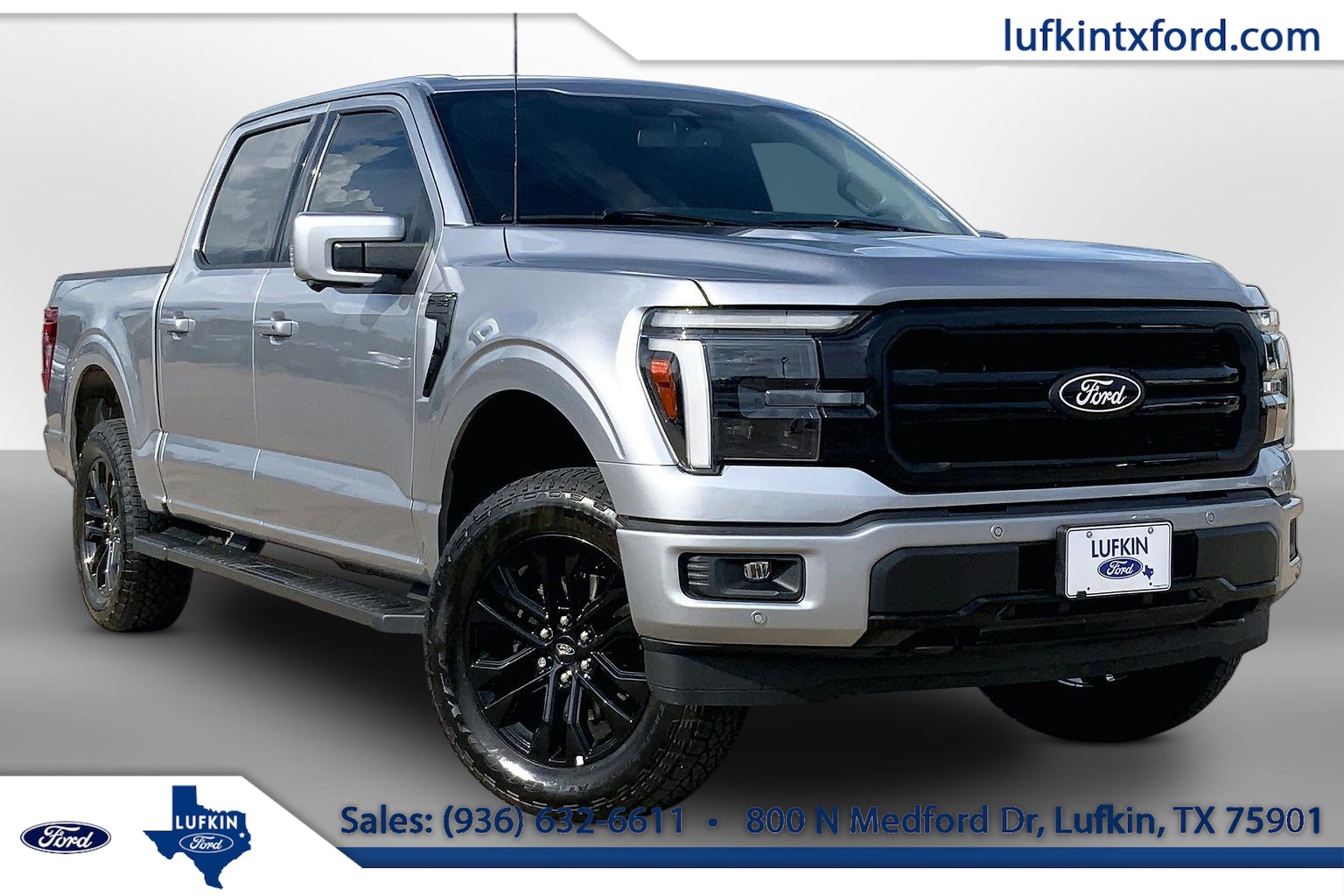 2025 Ford F-150 Lariat Iconic Silver at Lufkin Ford