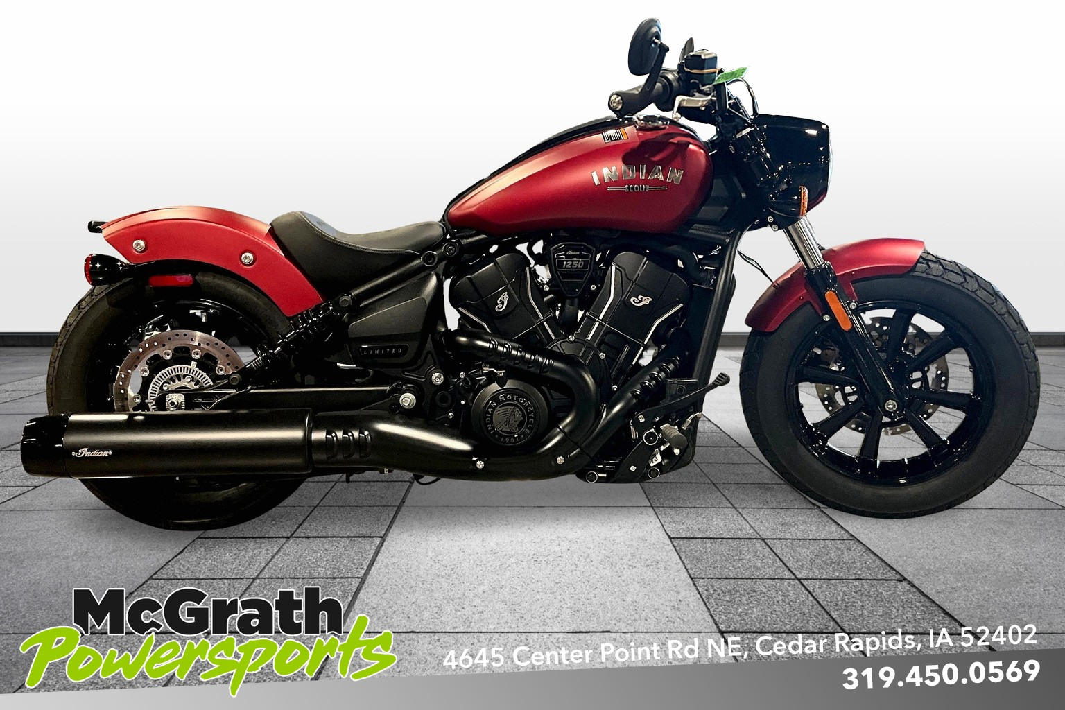 indian scout bobber red
