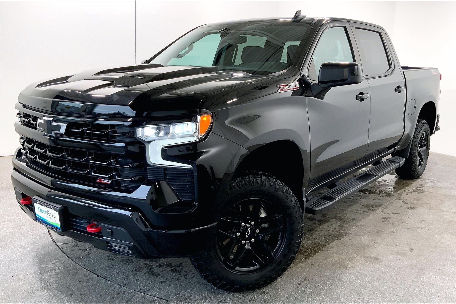 Black 2023 Chevrolet Silverado 1500 Pickup Truck Four-Wheel Drive Automatic