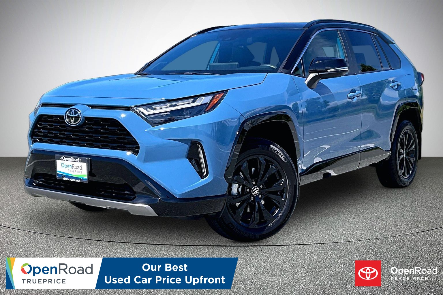 Cavalry Blue w/ BLK Roof 2025 Toyota RAV4 Hybrid XSE AWD SUV / Crossover All-Wheel Drive Automatic