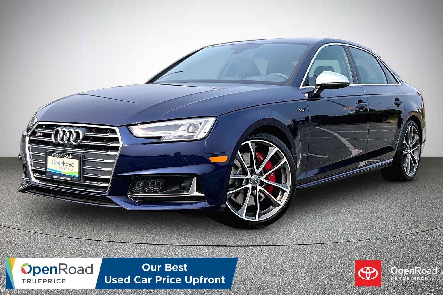 Navarra Blue Met 2018 Audi S4 Sedan All-Wheel Drive Automatic