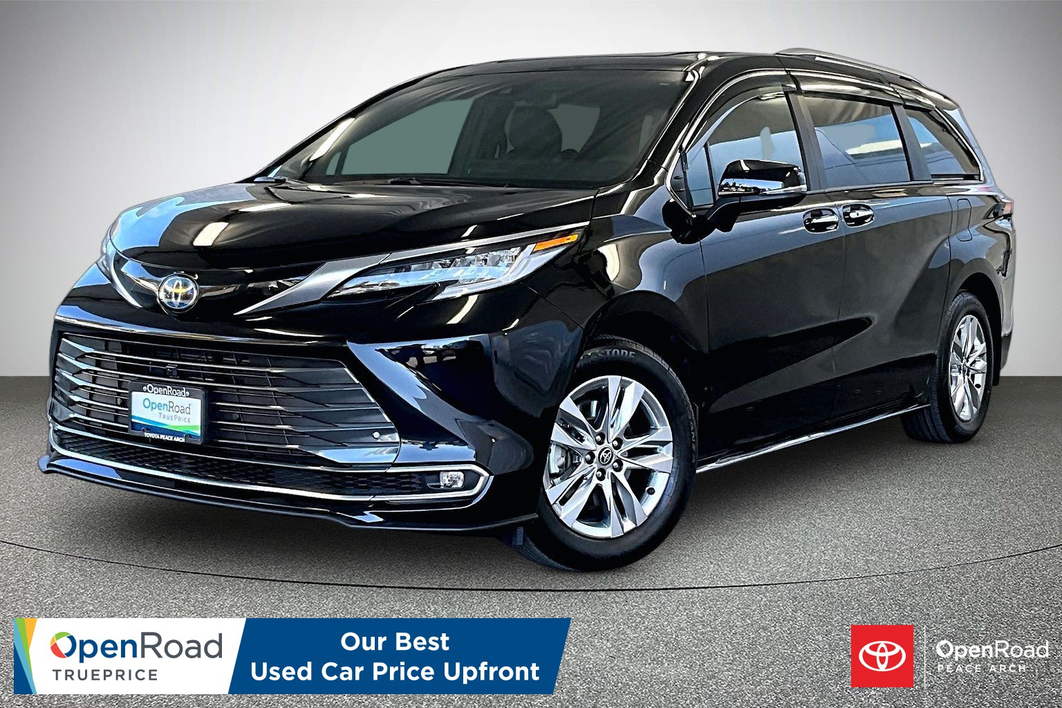 Midnight Black Metallic 2025 Toyota Sienna Minivan All-Wheel Drive Automatic