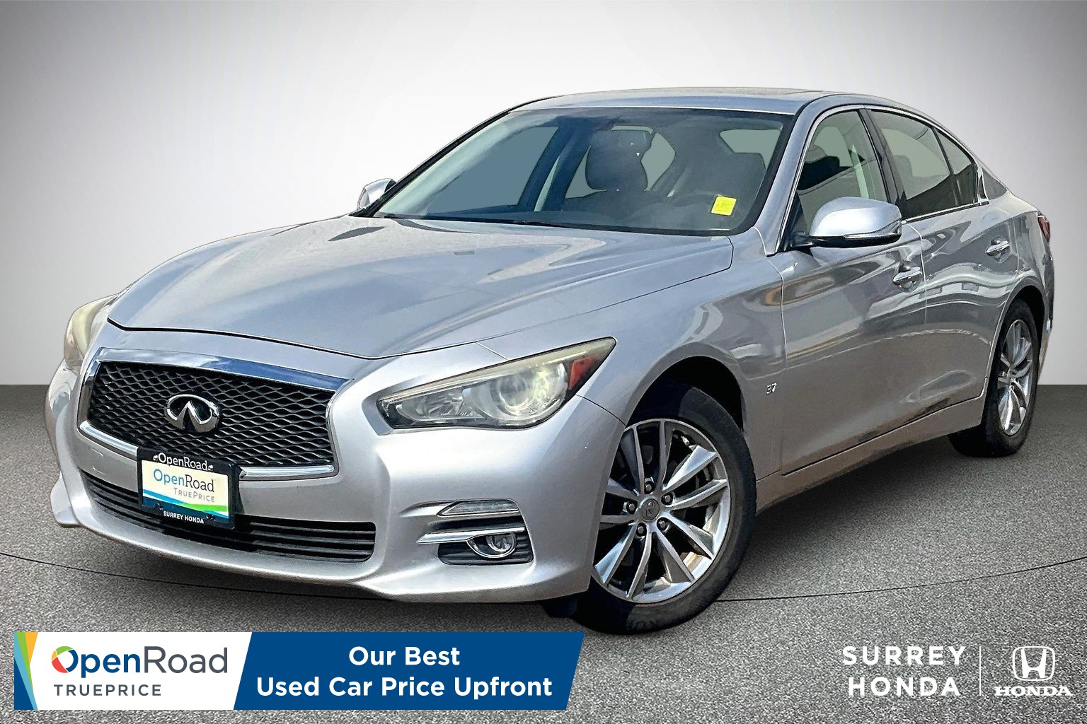 Silver 2014 INFINITI Q50 Sedan All-Wheel Drive Automatic