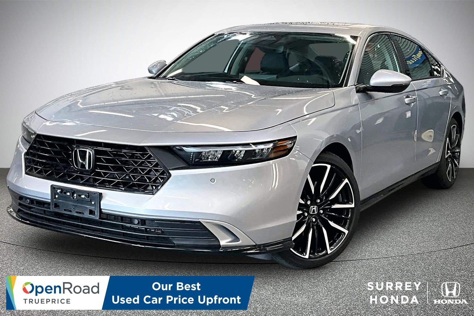 Solar Silver Metallic 2026 Honda Accord Hybrid Sedan Front-Wheel Drive Automatic