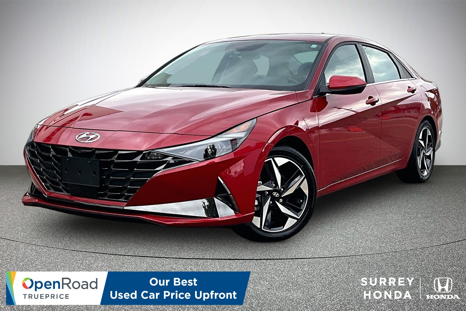 Red 2023 Hyundai Elantra Hybrid Sedan Automatic