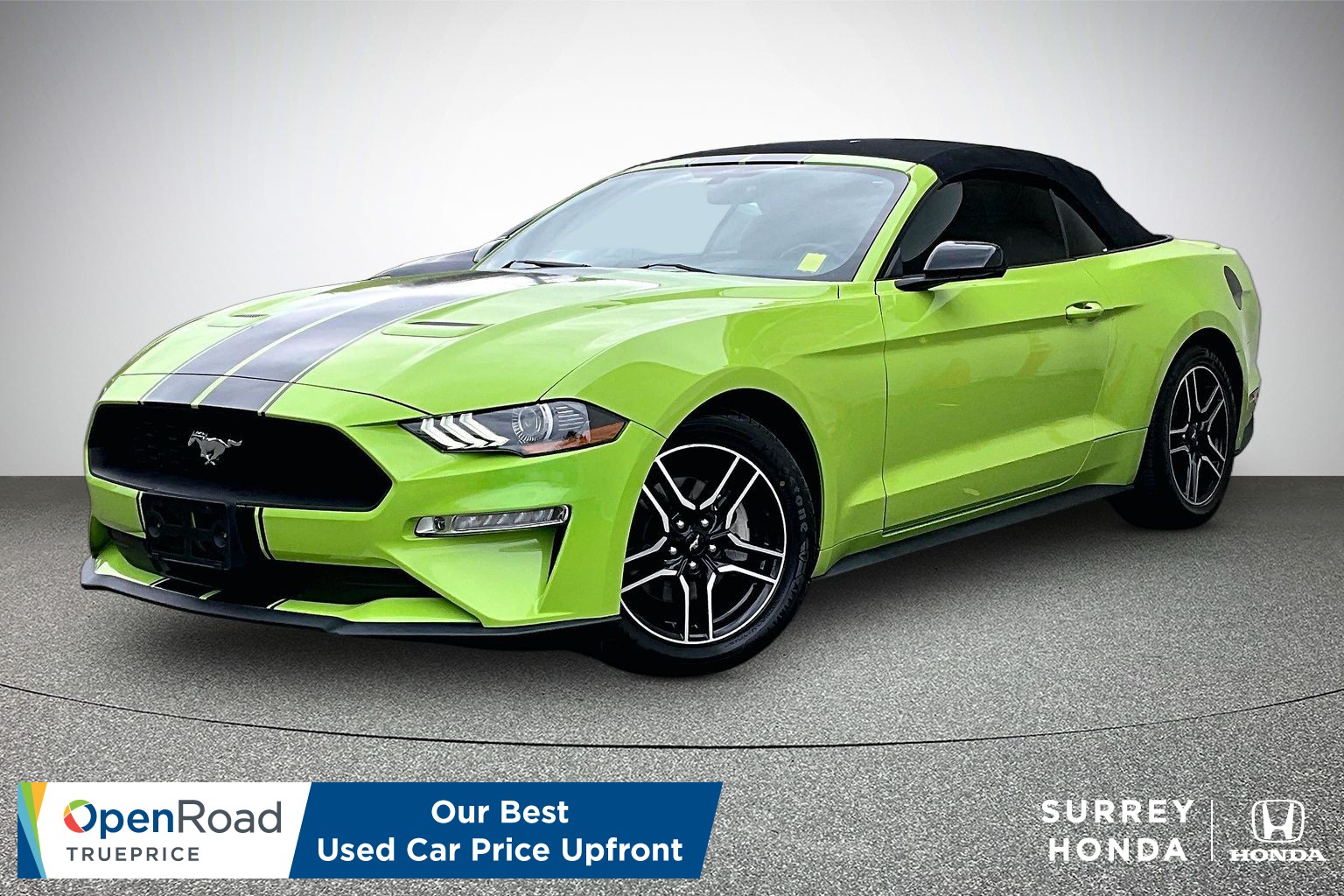 Green 2020 Ford Mustang Convertible Rear-Wheel Drive Automatic