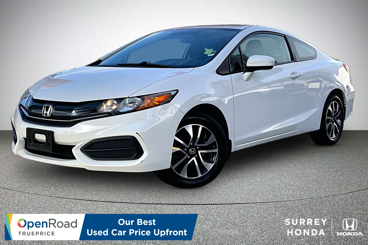 Taffeta White 2014 Honda Civic Coupe Coupe Front-Wheel Drive Automatic