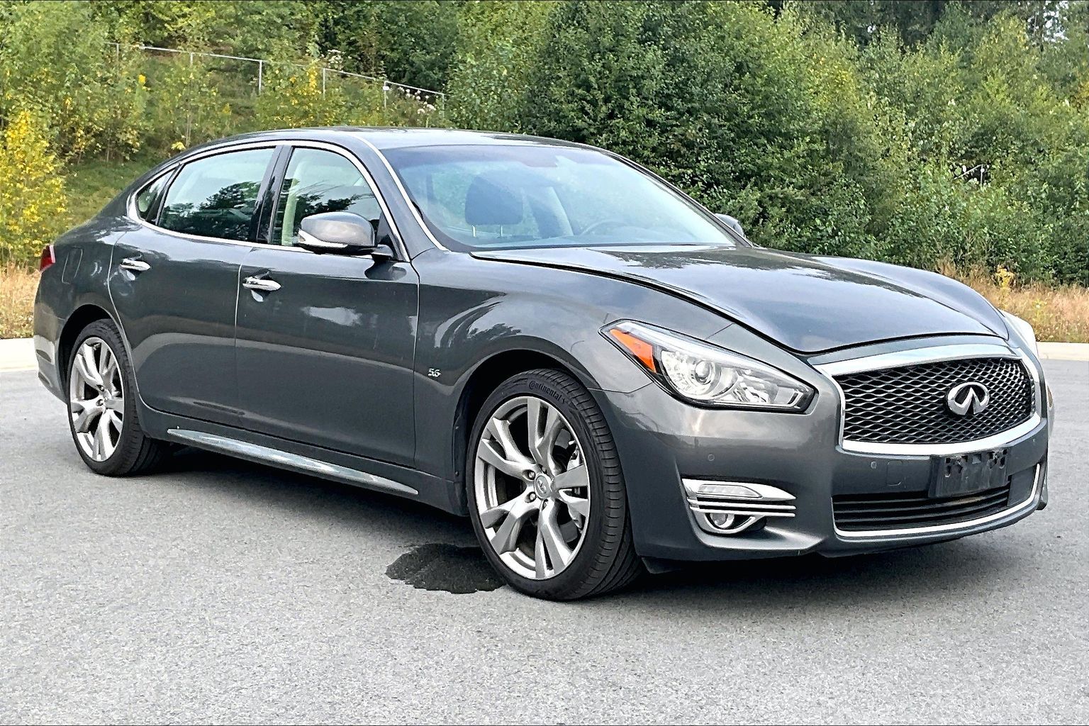 Gray 2015 INFINITI Q70L Sedan All-Wheel Drive Automatic