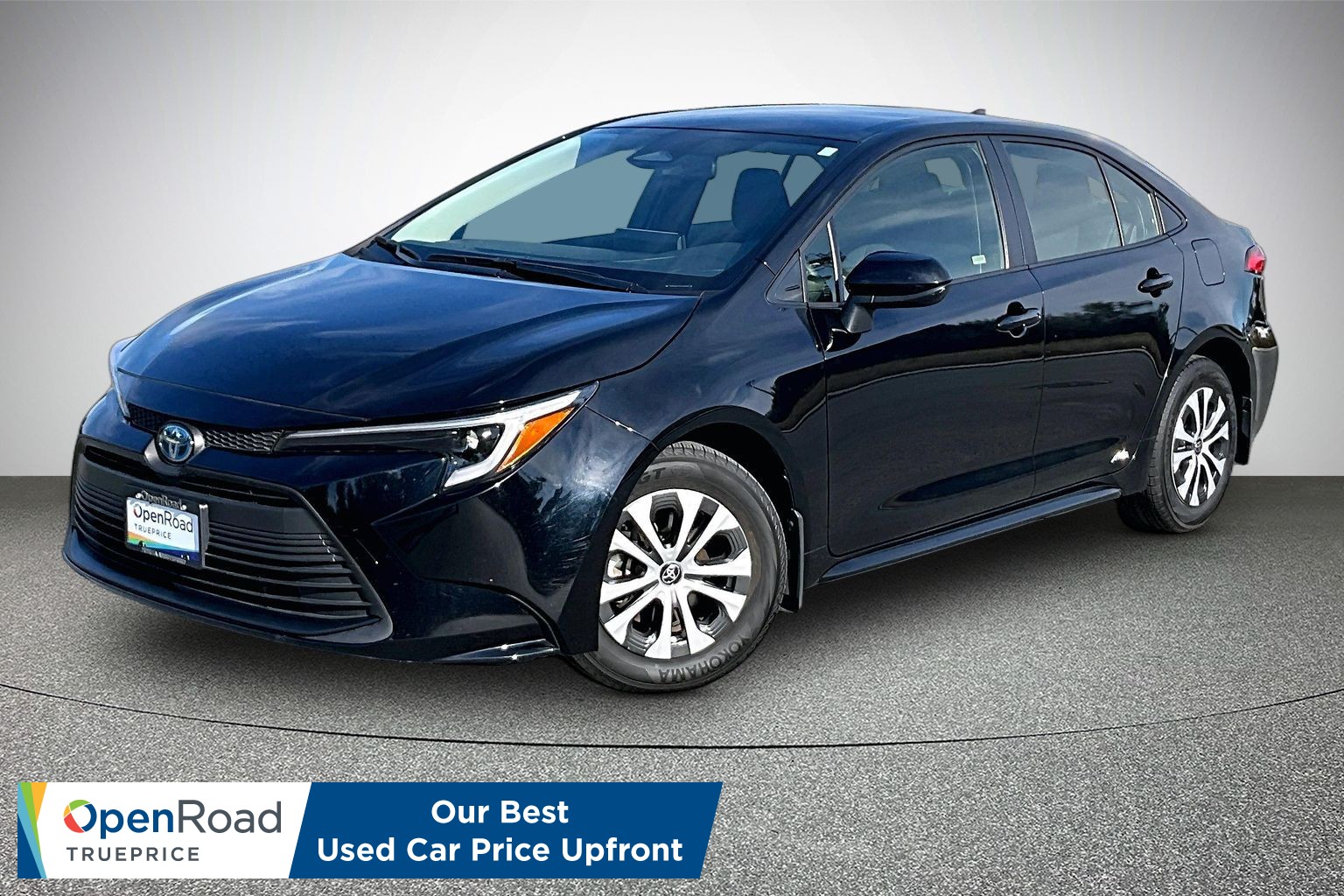 Midnight Black Metallic 2025 Toyota Corolla Hybrid Sedan All-Wheel Drive Automatic