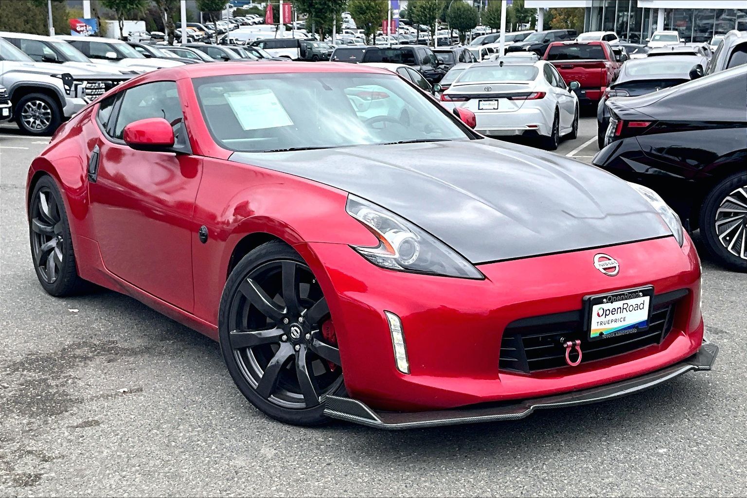 Solid Red 2018 Nissan 370Z Coupe Rear-Wheel Drive Manual
