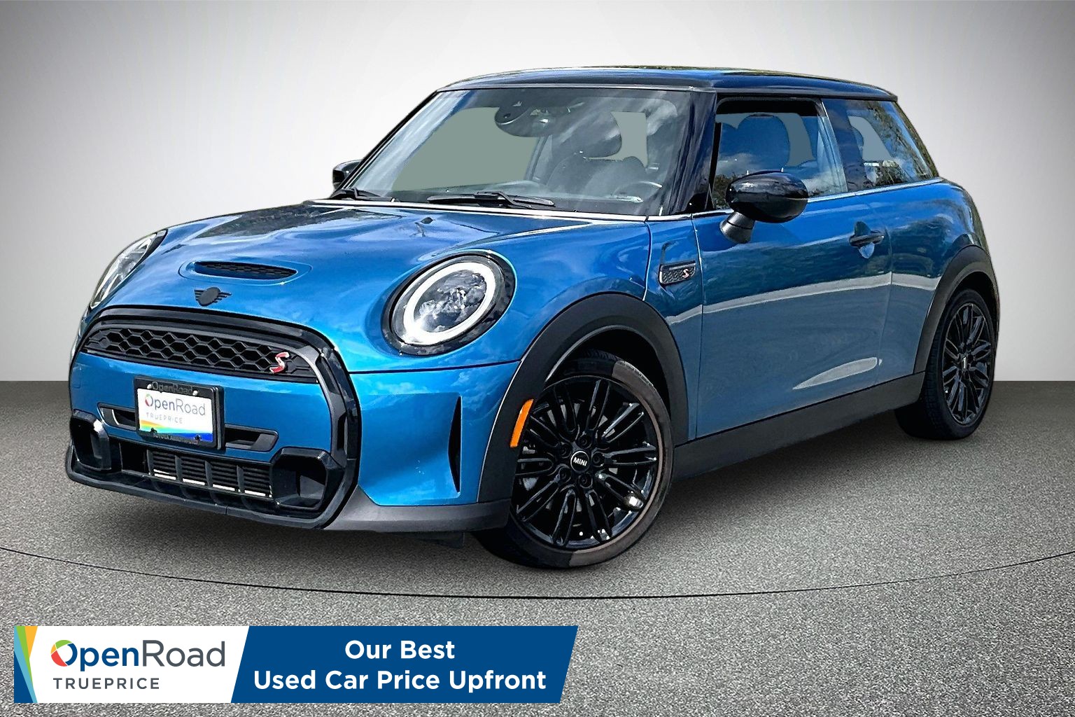 Island Blue Met 2022 MINI Cooper Hatchback Front-Wheel Drive Automatic