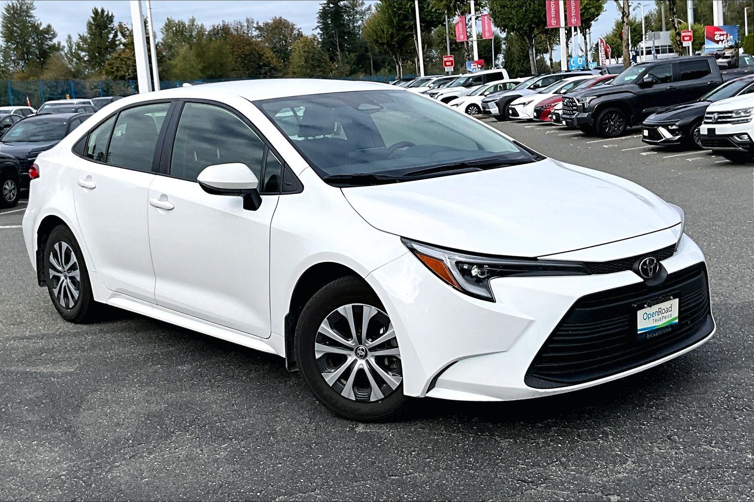 White 2026 Toyota Corolla Hybrid Sedan Front-Wheel Drive Automatic