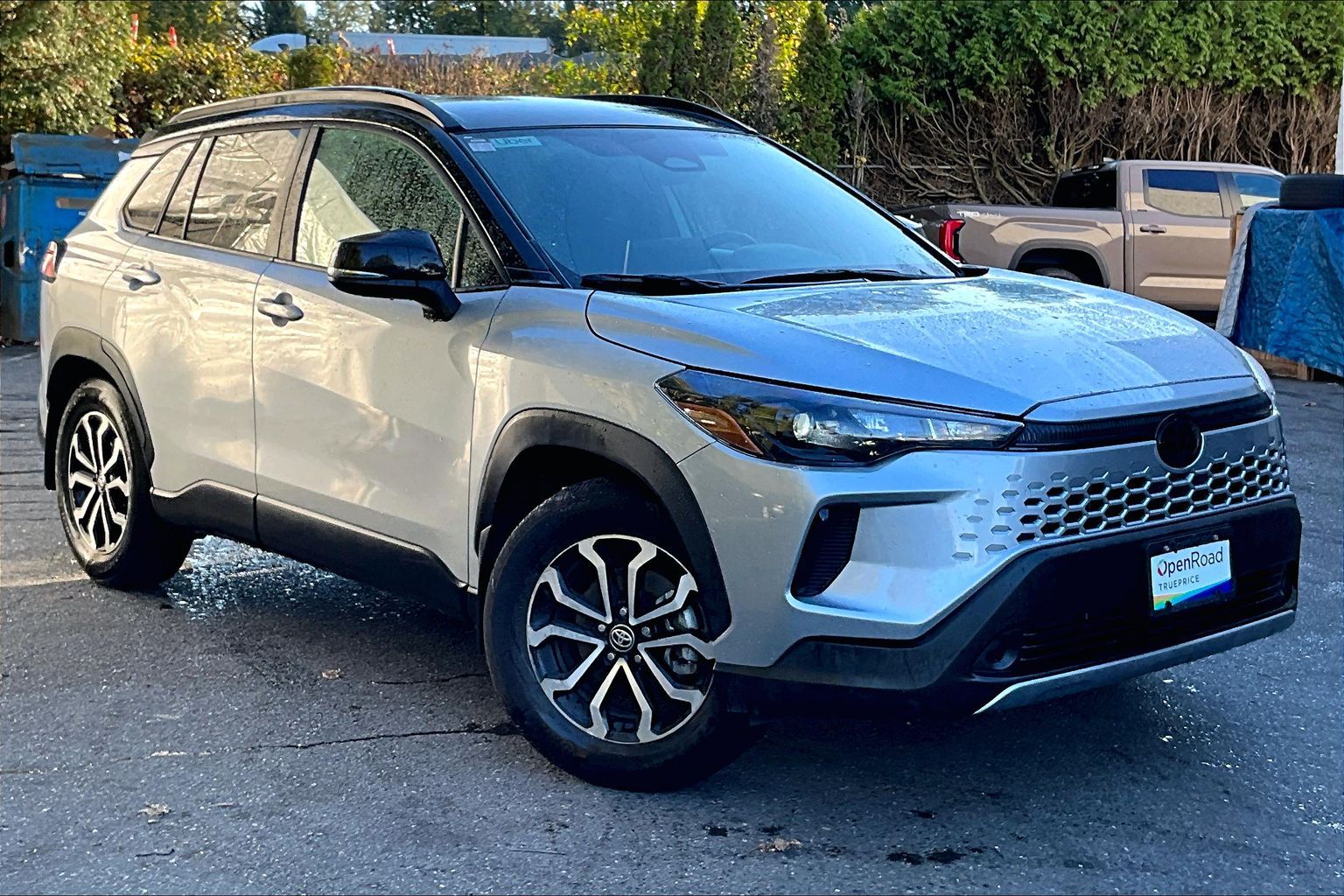 Sonic Silver Metallic with Black Roof 2026 Toyota Corolla Cross Hybrid SUV / Crossover All-Wheel Drive Automatic