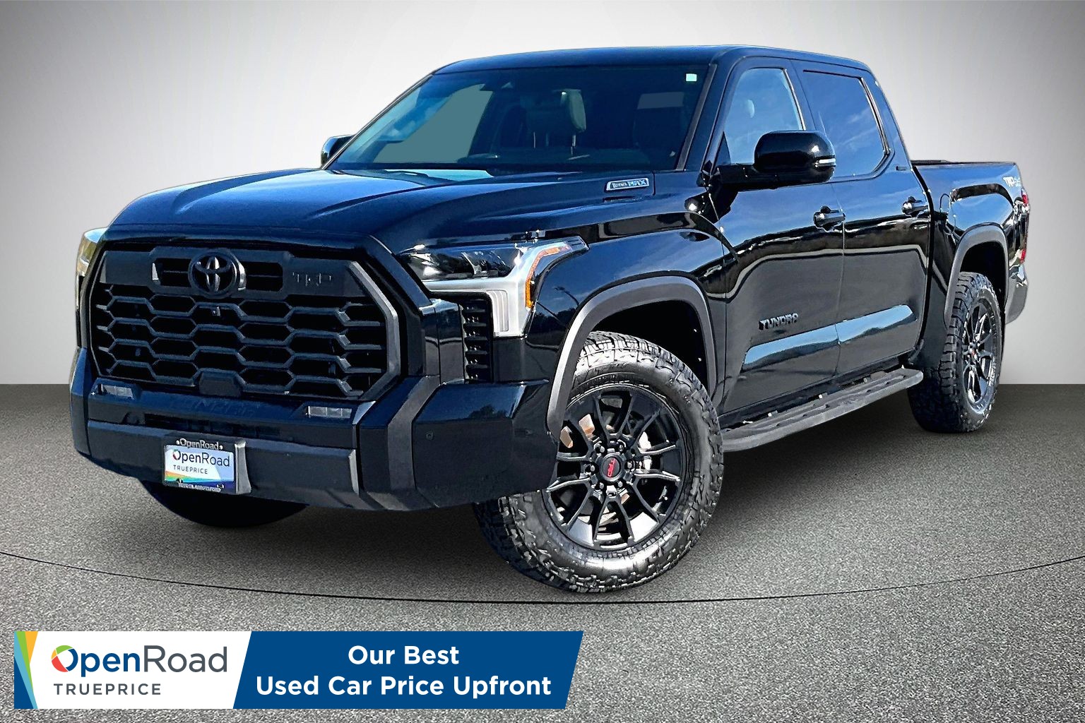 Midnight Black Metallic 2025 Toyota Tundra Hybrid Pickup Truck Four-Wheel Drive Automatic