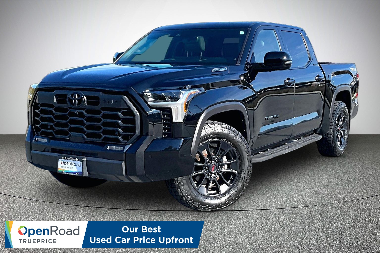 Midnight Black Metallic 2025 Toyota Tundra Hybrid Pickup Truck Four-Wheel Drive Automatic
