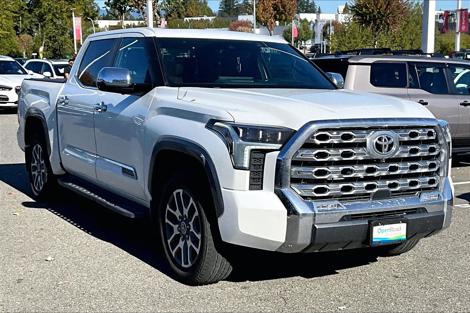 White (Wind Chill Pearl) 2024 Toyota Tundra Pickup Truck Four-Wheel Drive Automatic