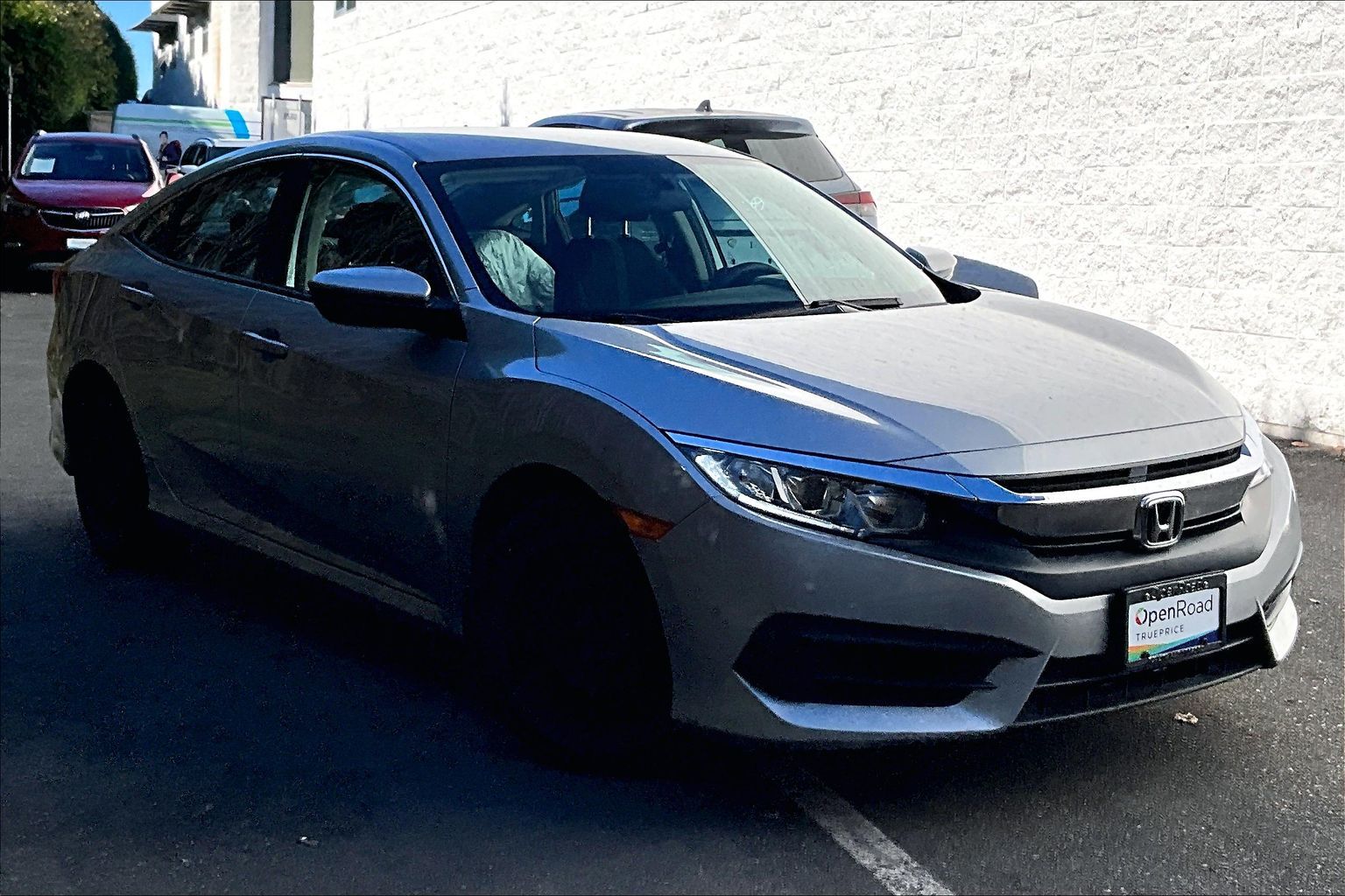 Lunar Silver Met 2018 Honda Civic Sedan Front-Wheel Drive Automatic