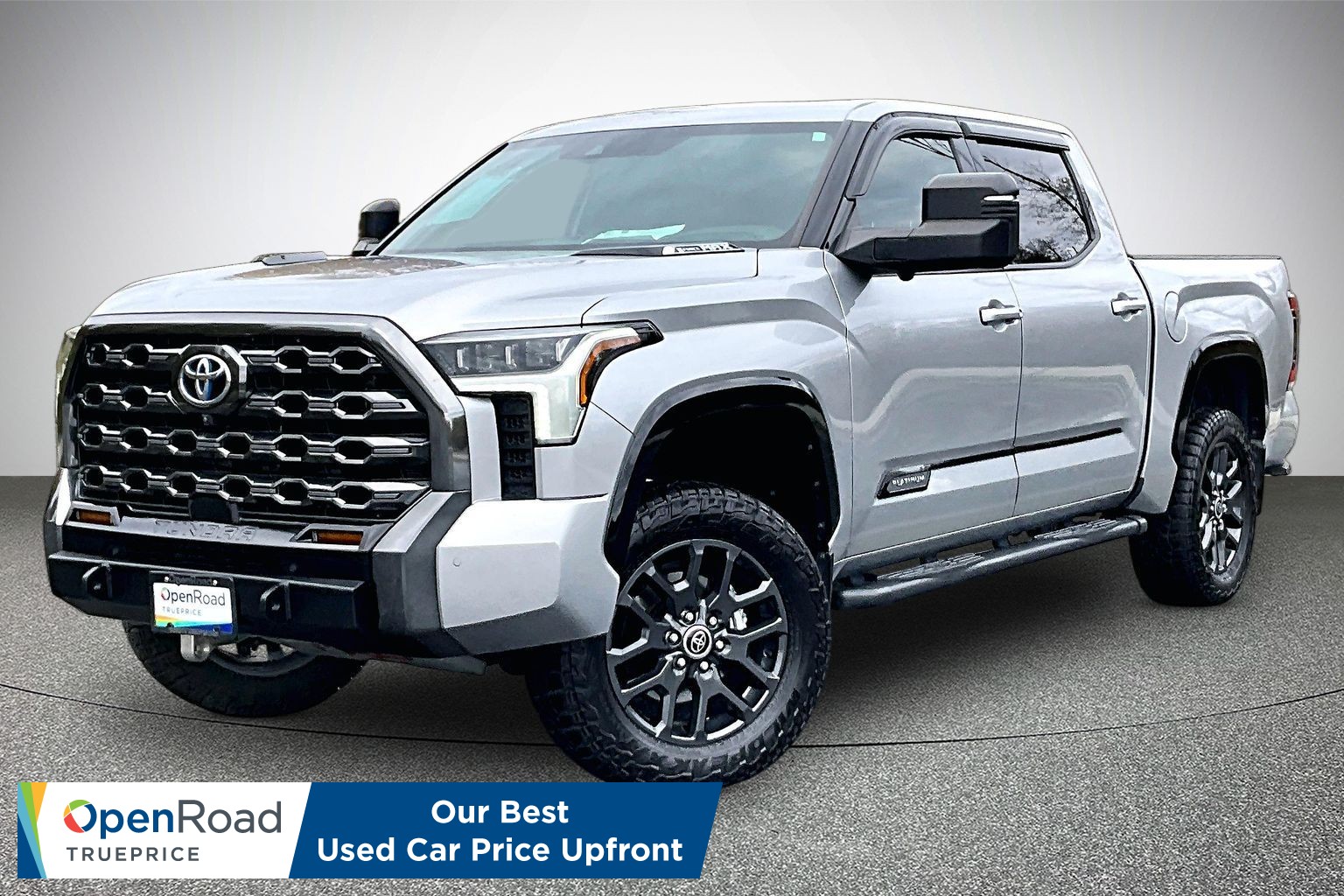 Celestial Silver (Met) 2023 Toyota Tundra Hybrid Pickup Truck Four-Wheel Drive Automatic