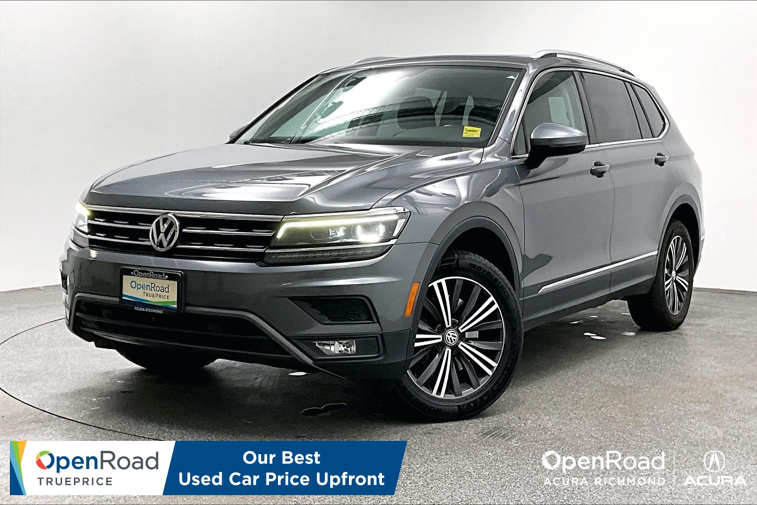 Gray (Platinum Grey Met) 2019 Volkswagen Tiguan Highline 4Motion SUV / Crossover Automatic