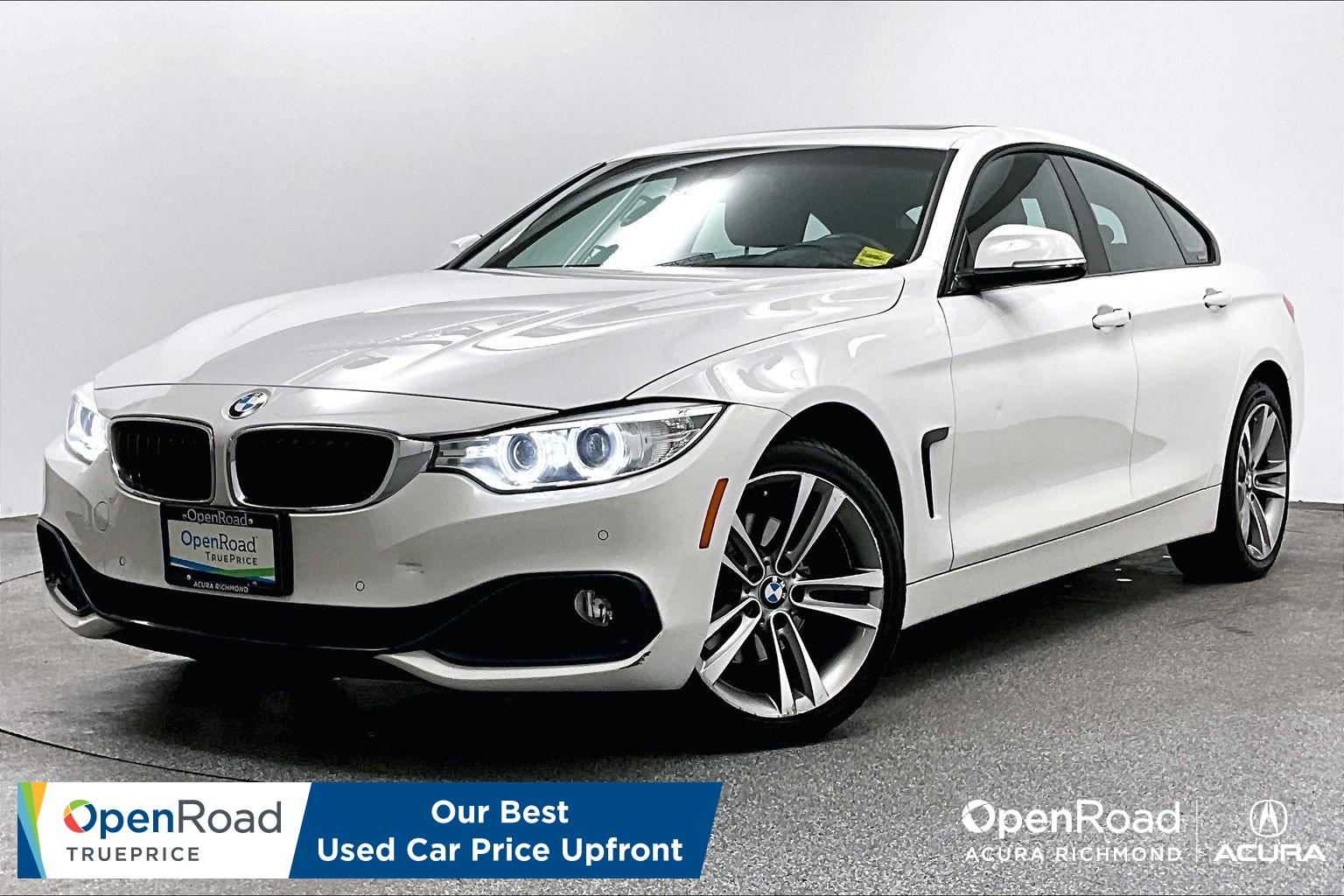 Alpine White 2015 BMW 4 Series Sedan All-Wheel Drive Automatic