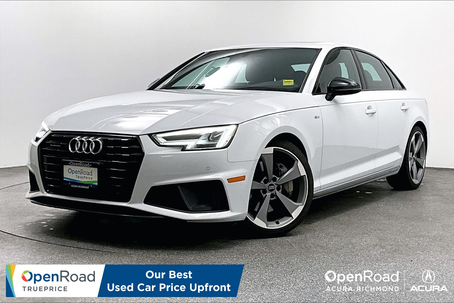 Ibis White 2019 Audi A4 Sedan Automatic
